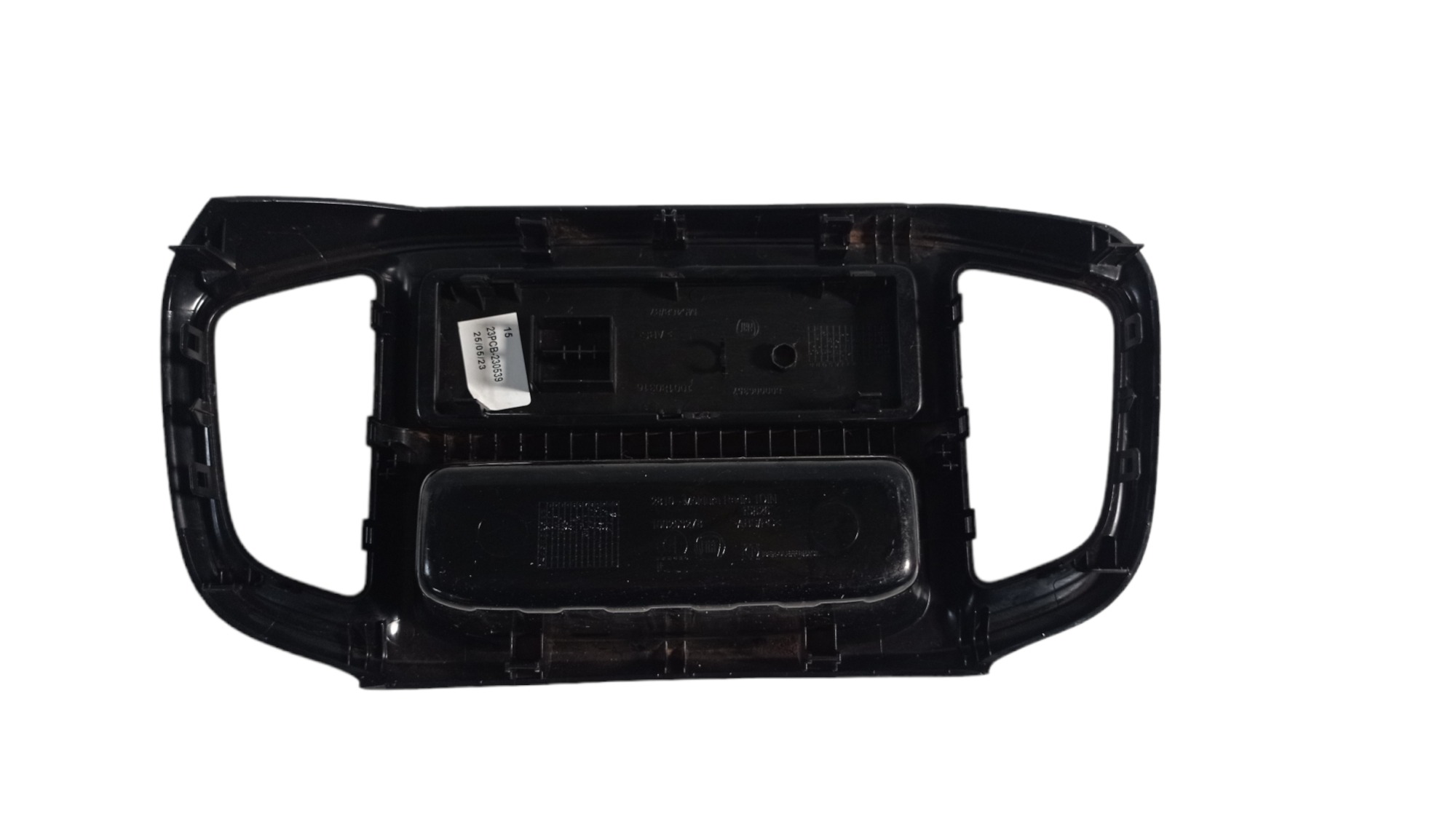 100253268 Moldura Frente Painel Fiat Strada 2020 A 2021 Din Preto 5