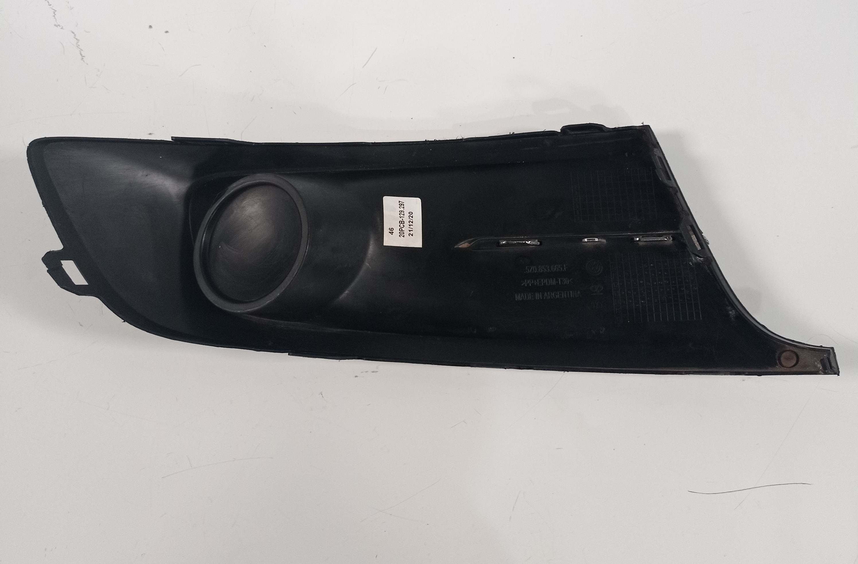 5z0853665f Moldura Farol Milha Esquerdo Vw Fox 2010 2014 2