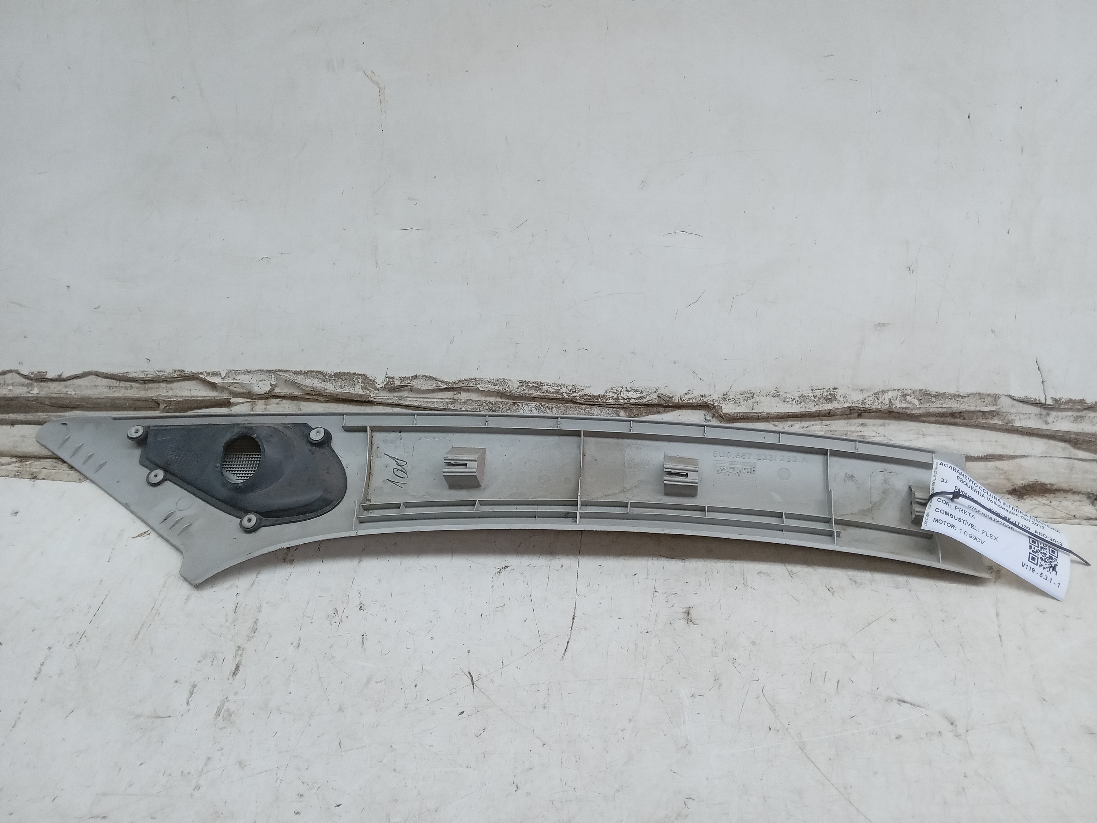 ACABAMENTO COLUNA PARABRISA LE VW Gol 2012 2