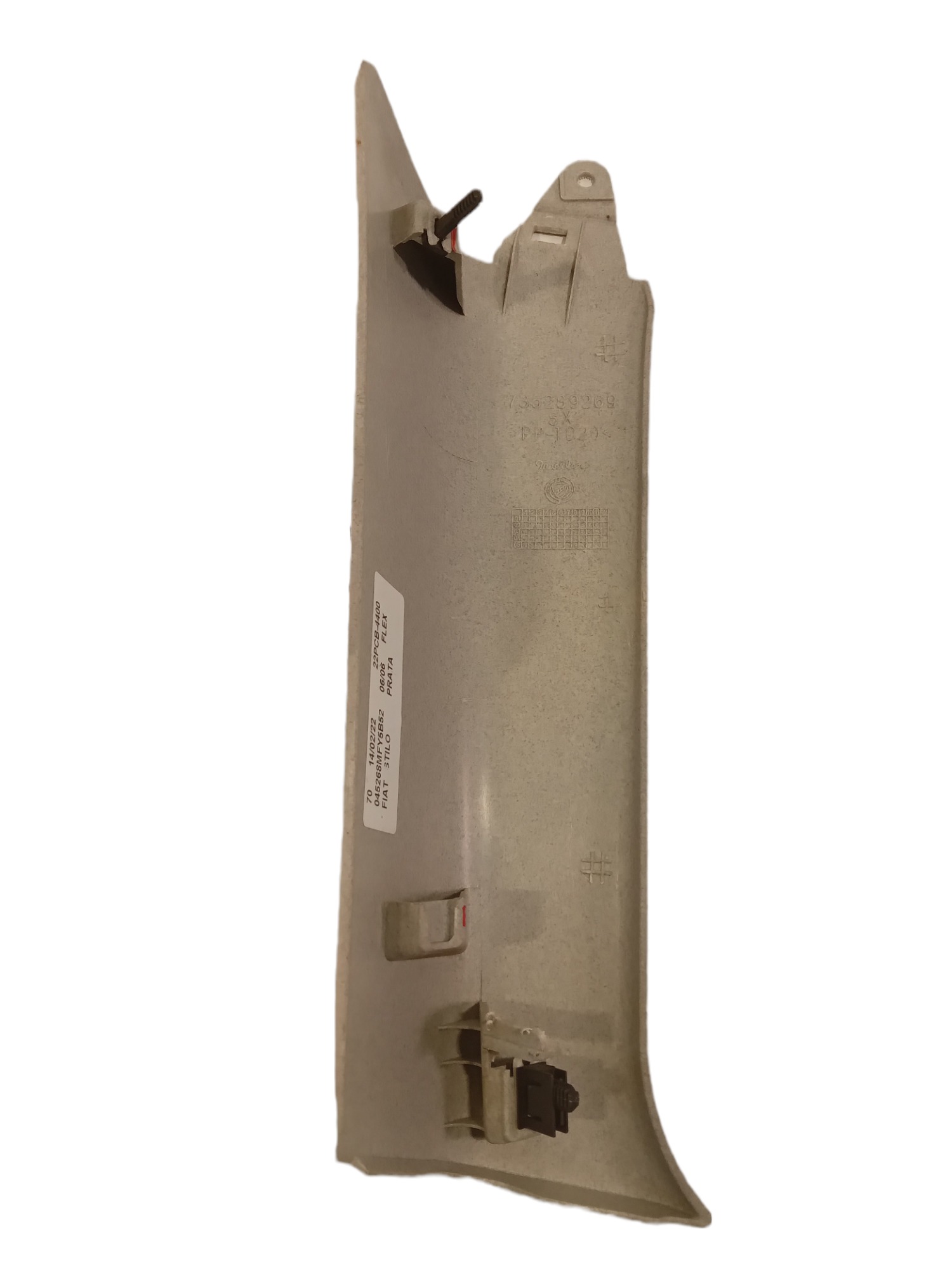 735289269 Moldura Coluna Tras Esq Fiat Stilo 2006 2