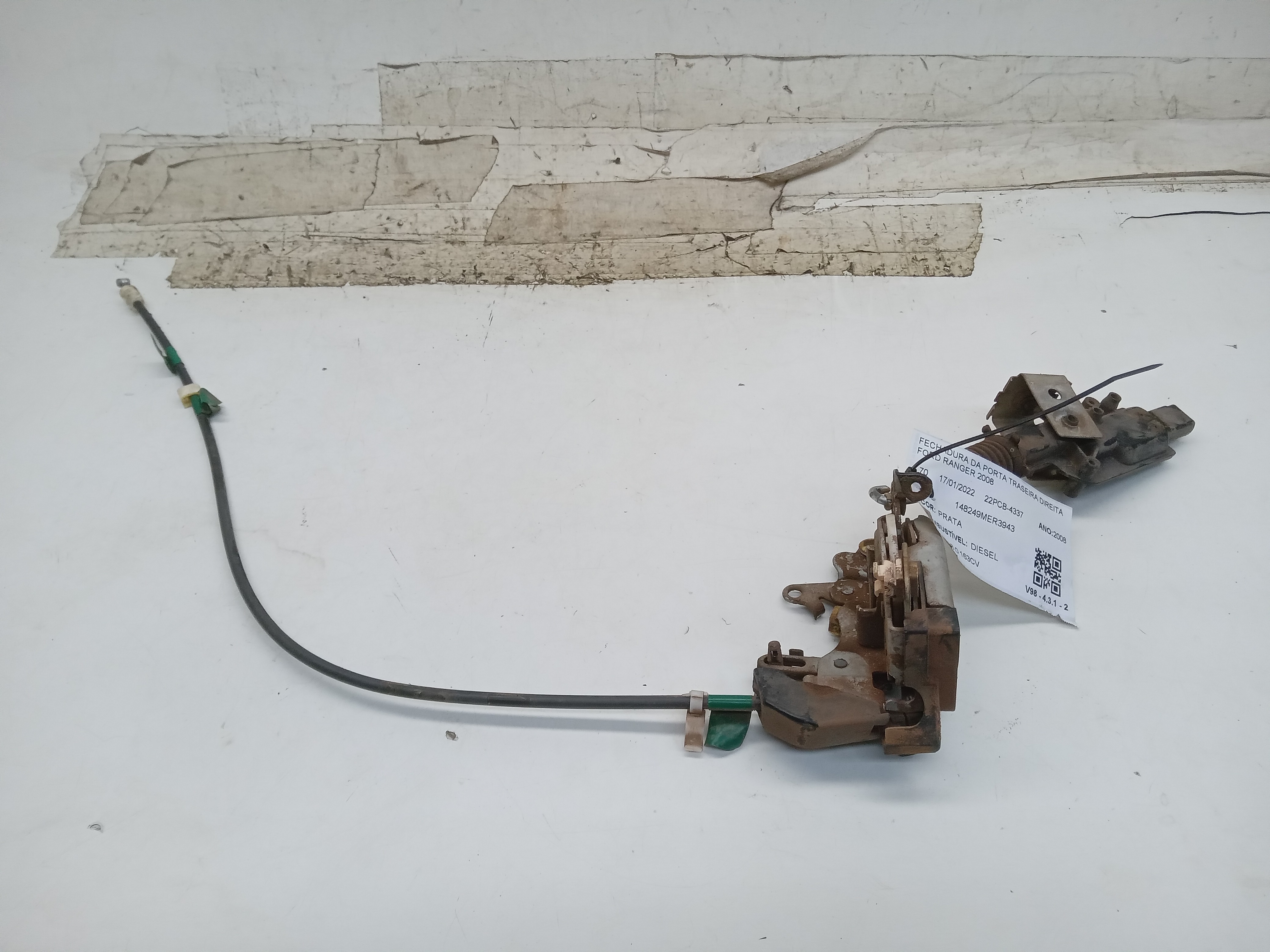 FECHADURA DA PORTA TRASEIRA DIREITA FORD RANGER 2008 2