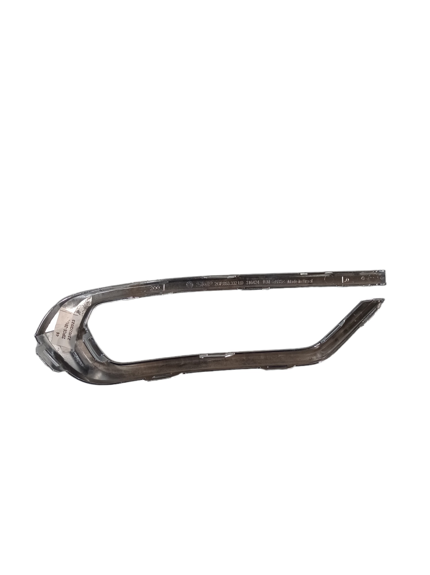 Moldura Cromada Parachoque Tras Dir Vw T-cross 2020 A 2022 10