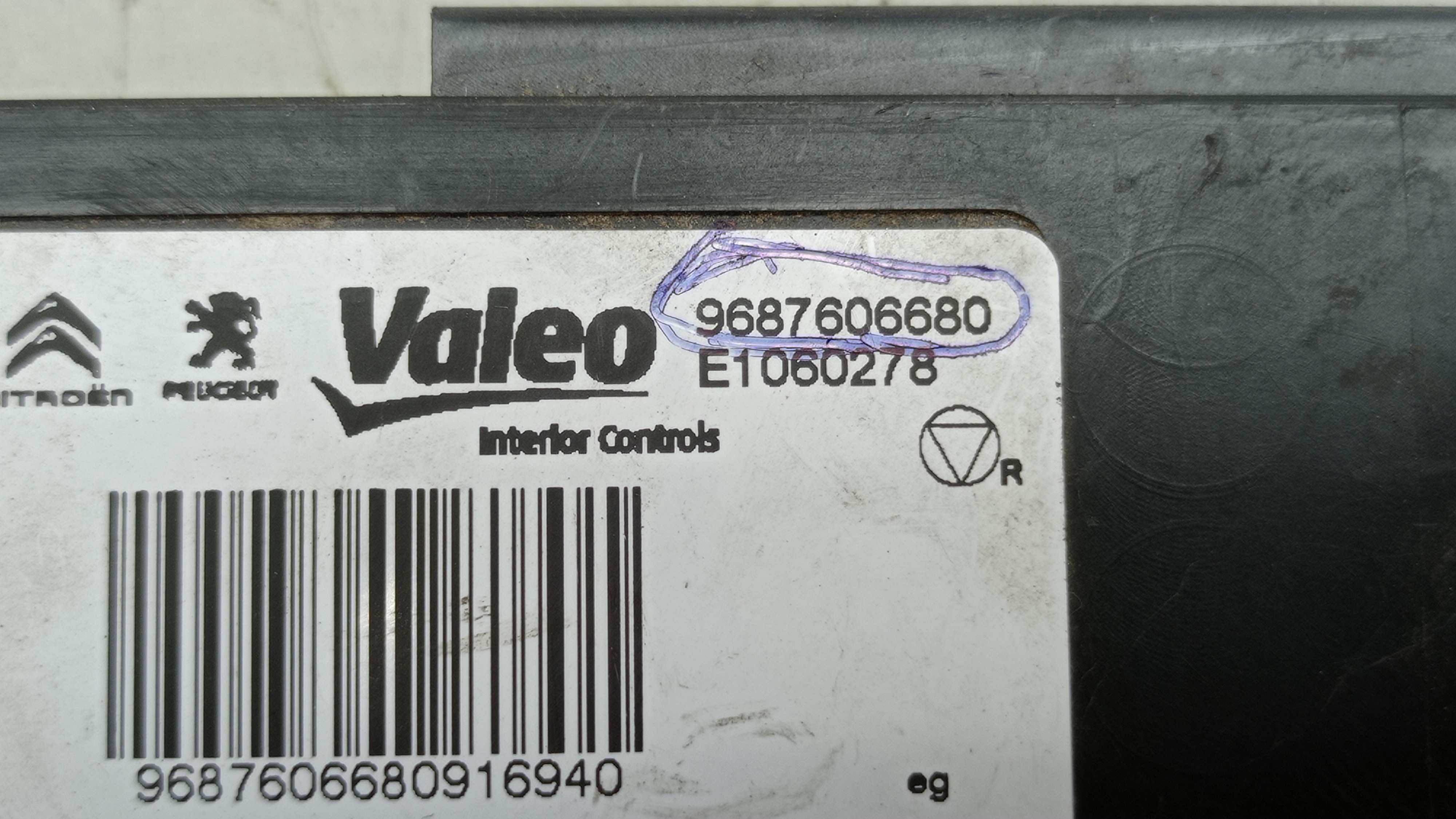 9687606680  Módulo Controle Ar Cond. Citroën Ds4  2014 5