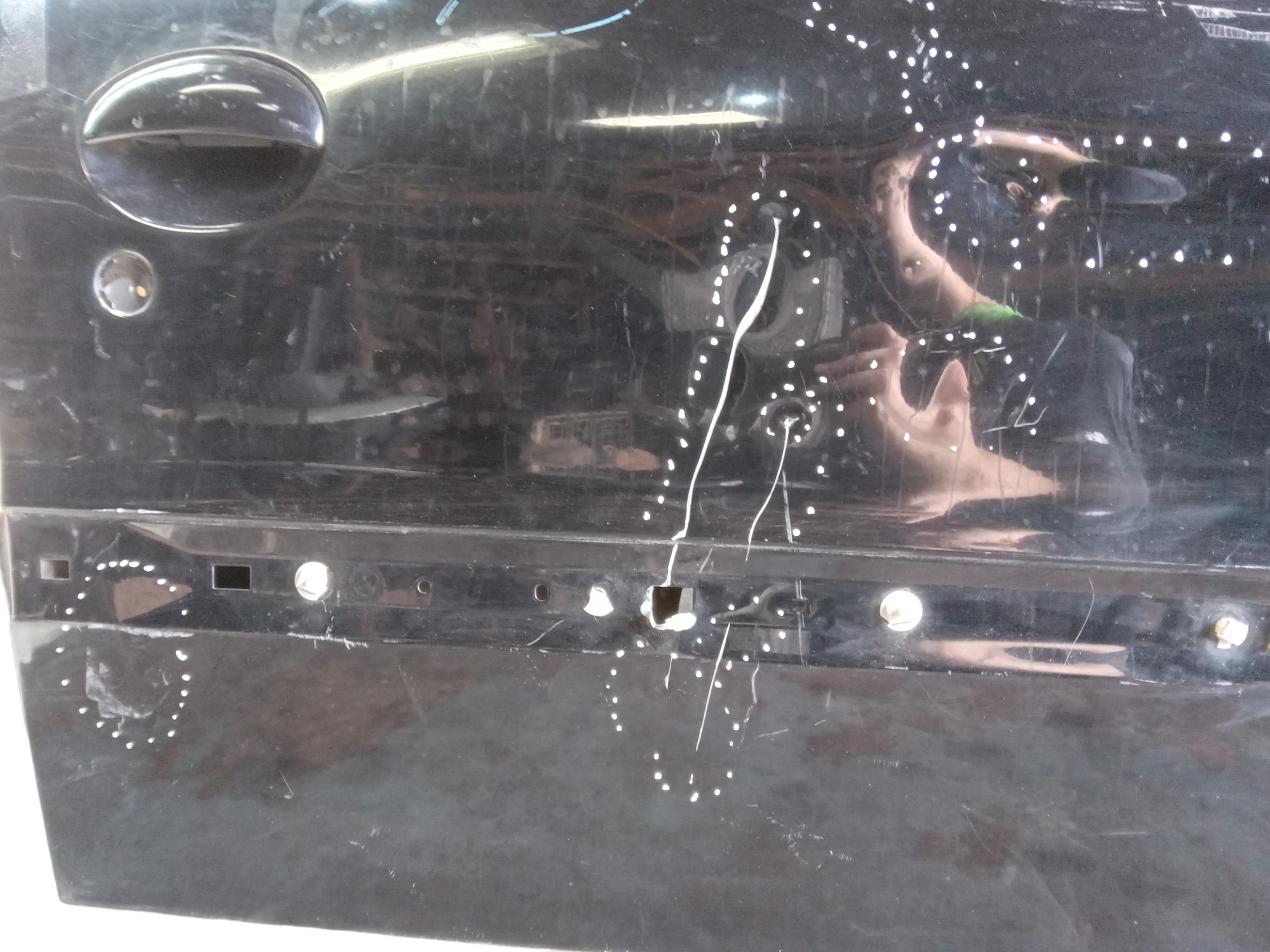 Porta Dianteira Direita Peugeot 207 2010 Para Recuperar Dianteira Direito Preto 9