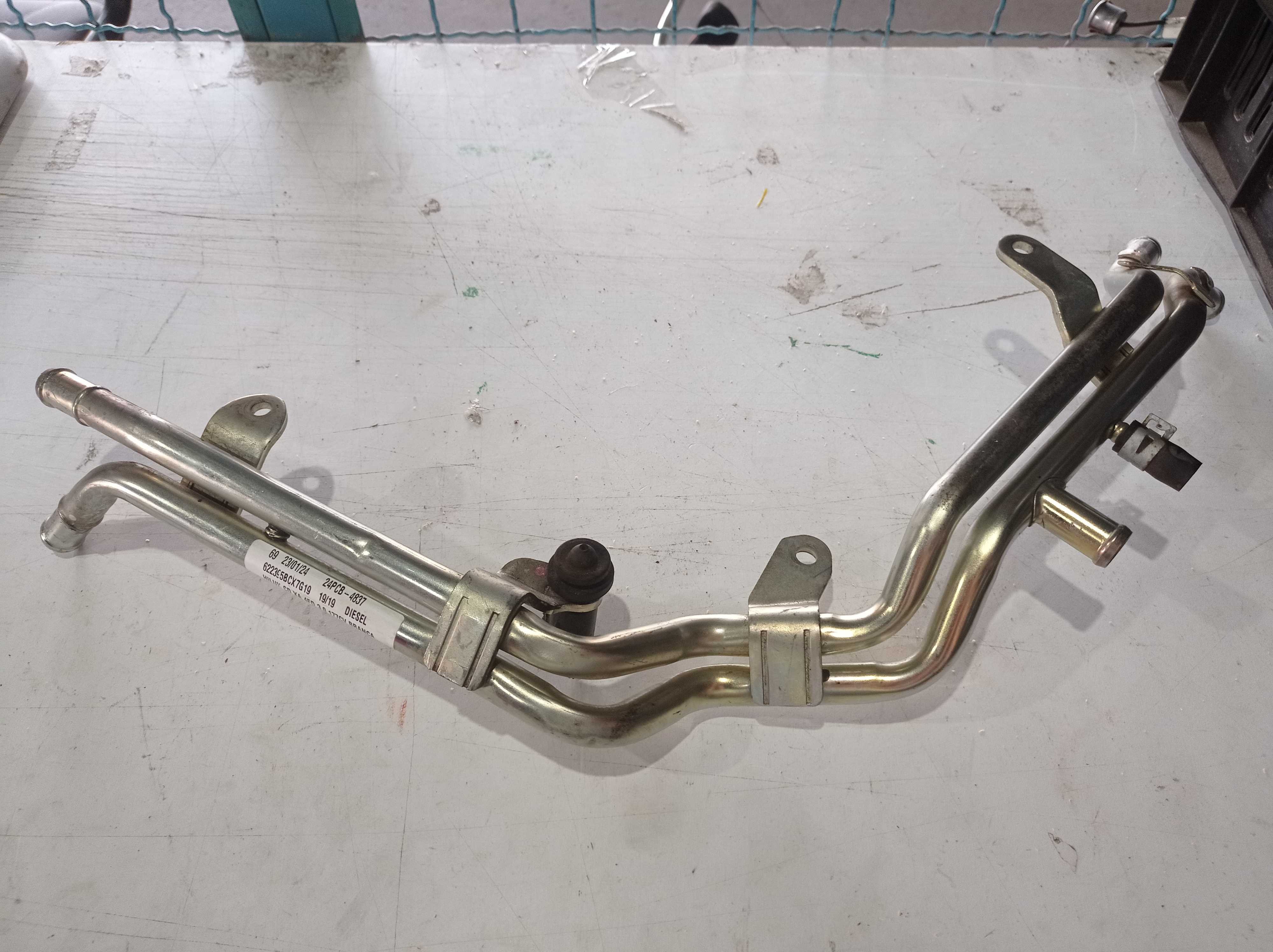 CANO TUBO AGUA RESFRIADOR TOYOTA HILUX 2019 1
