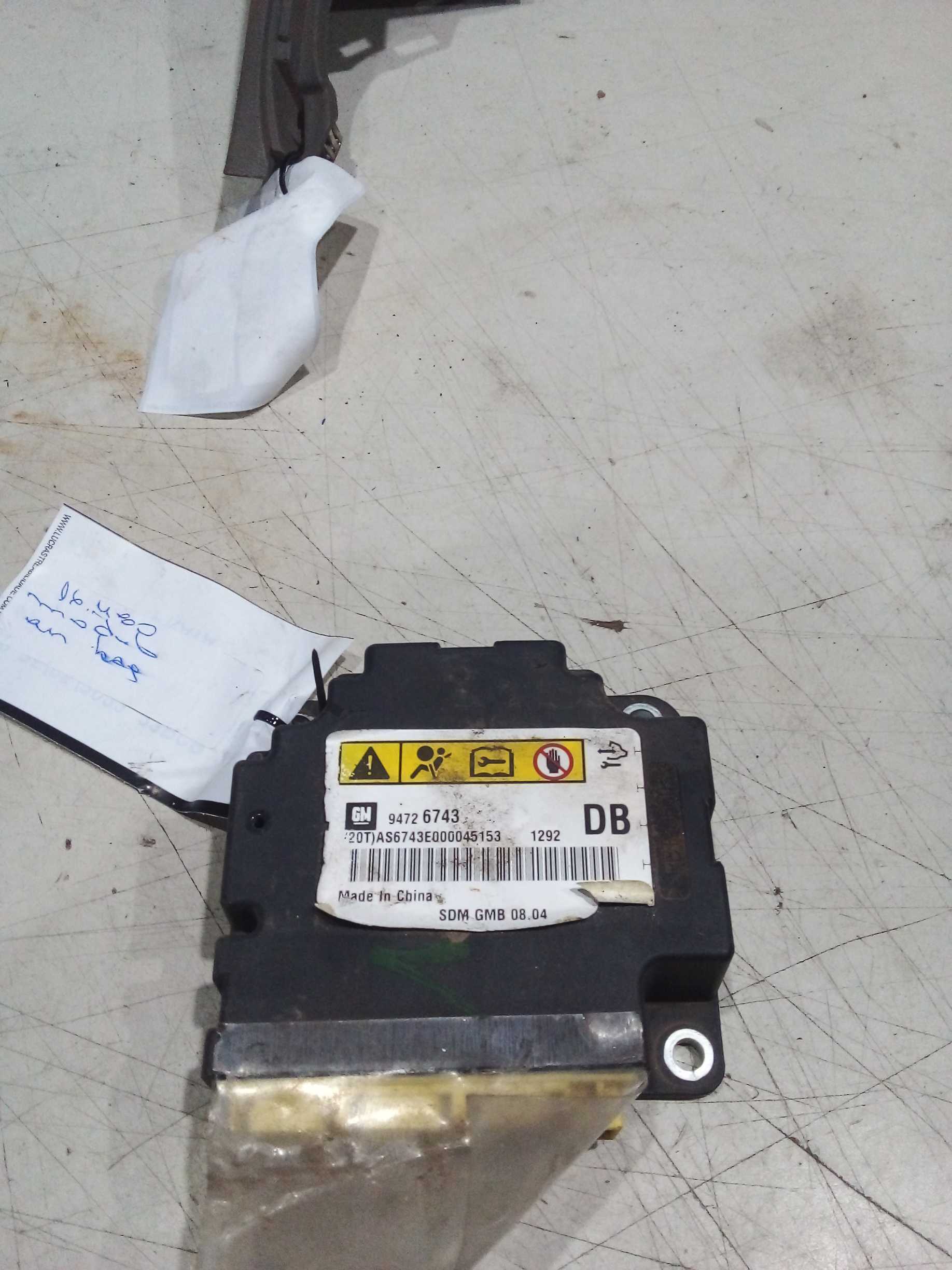 MODULO AIRBAG S10  2012 94726743