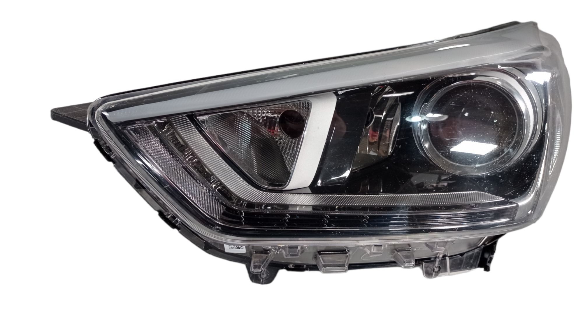 Farol Esquerdo Hyundai Creta Led Mascara Negra 17 23 Recu 2