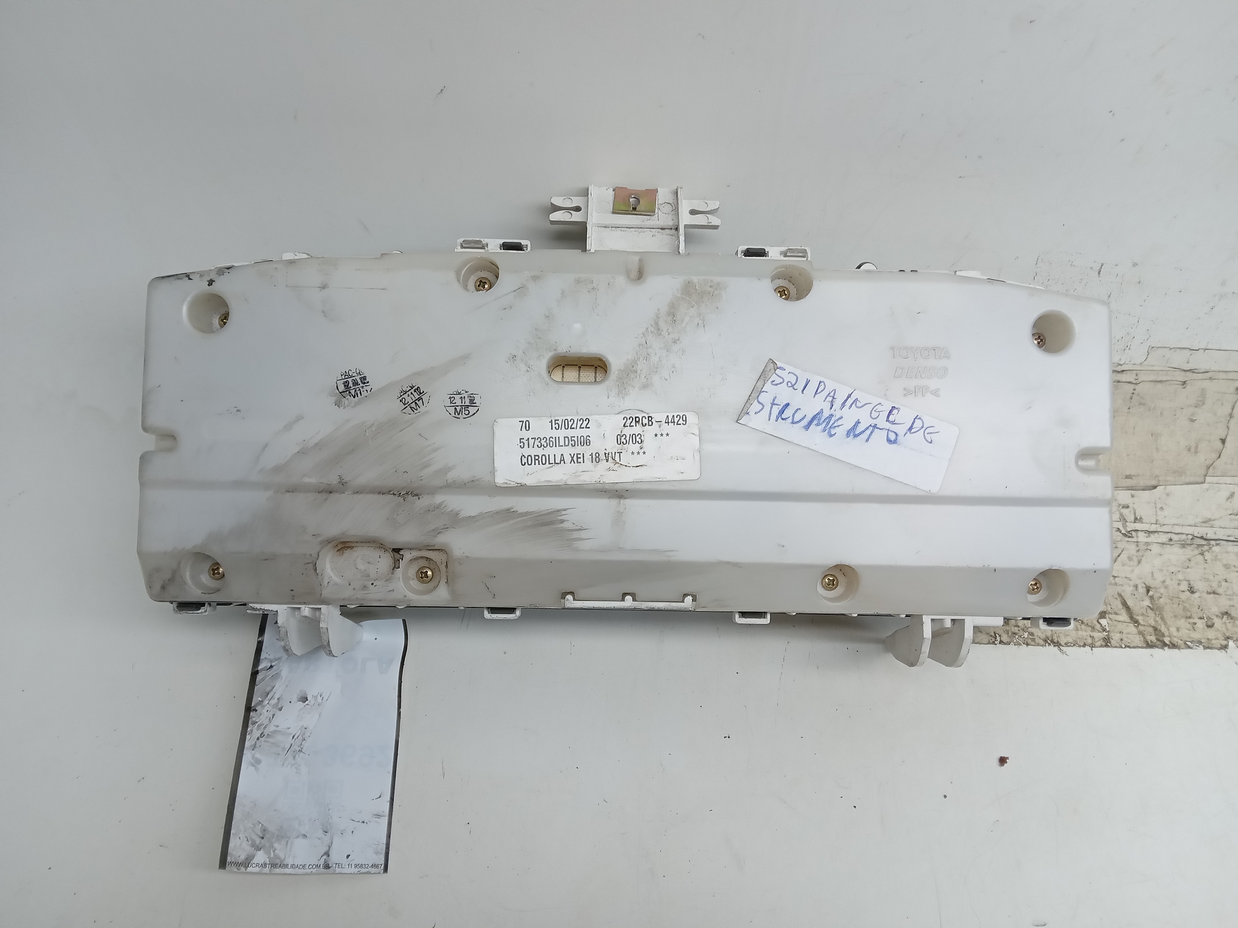 PAINEL DE INSTRUMENTO TOYOTA COROLLA XEI 1.8 2003 2