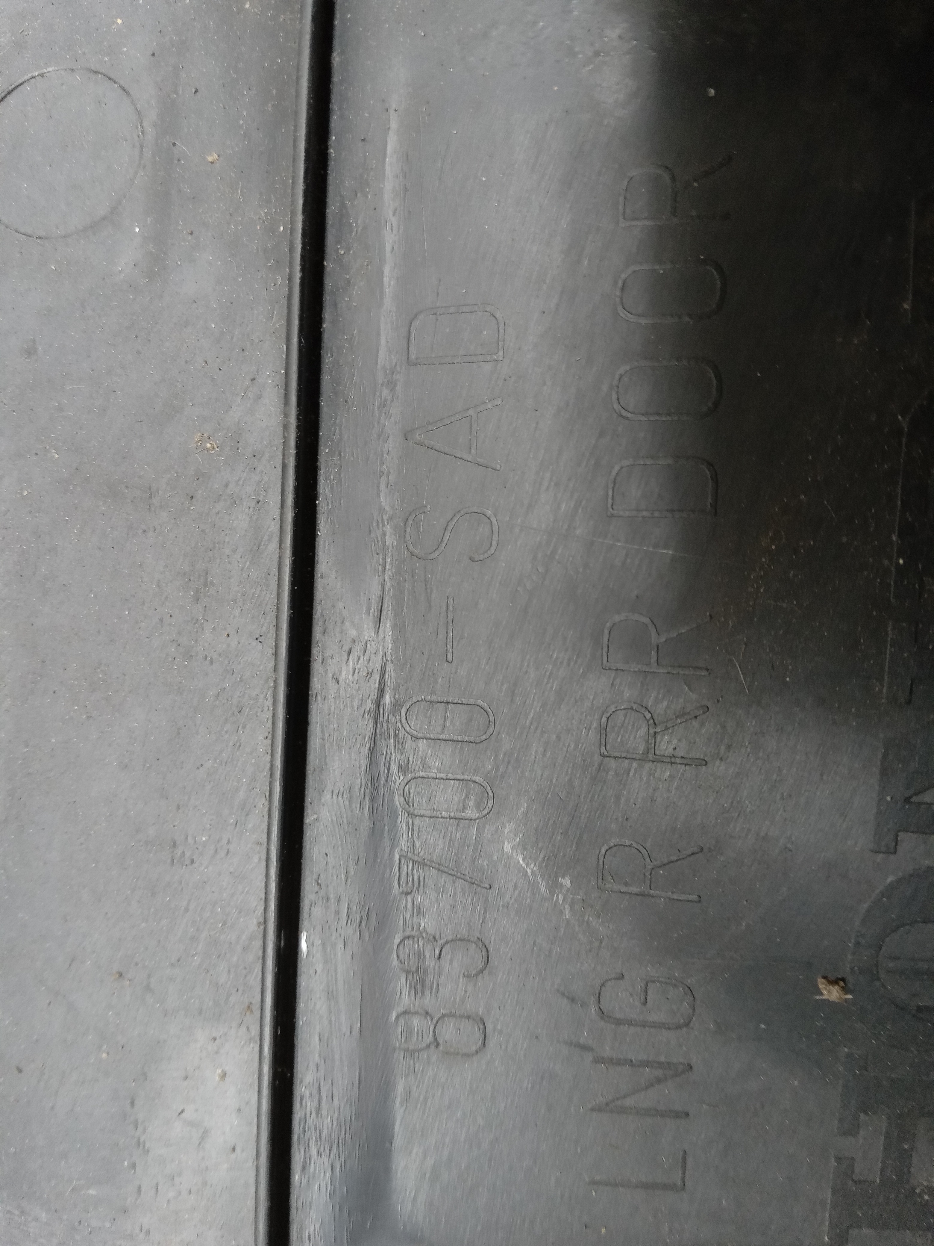 FORRO PORTA TRAS LD Honda Fit 2005 3