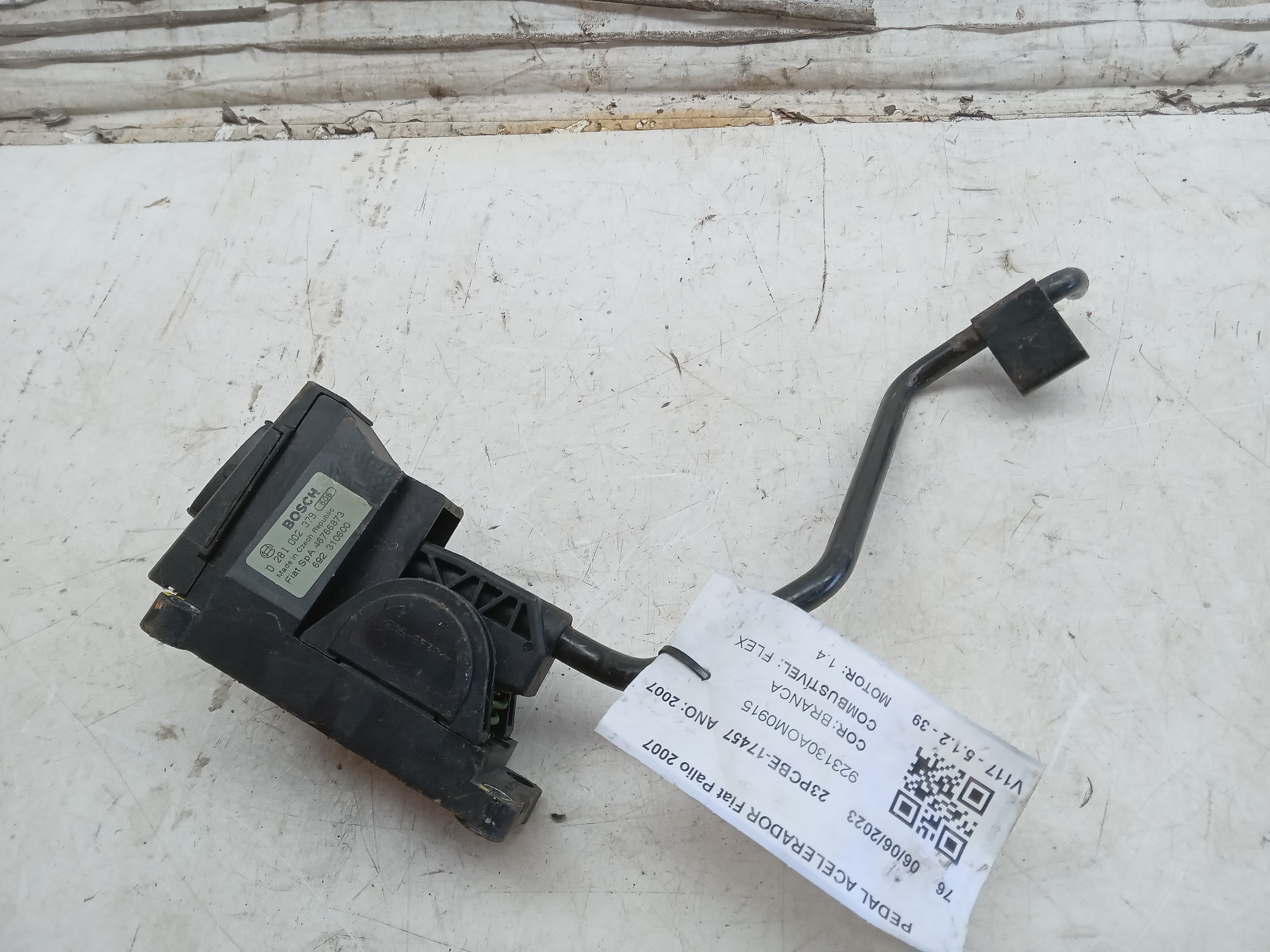 PEDAL ACELERADOR Fiat Palio 2007 2