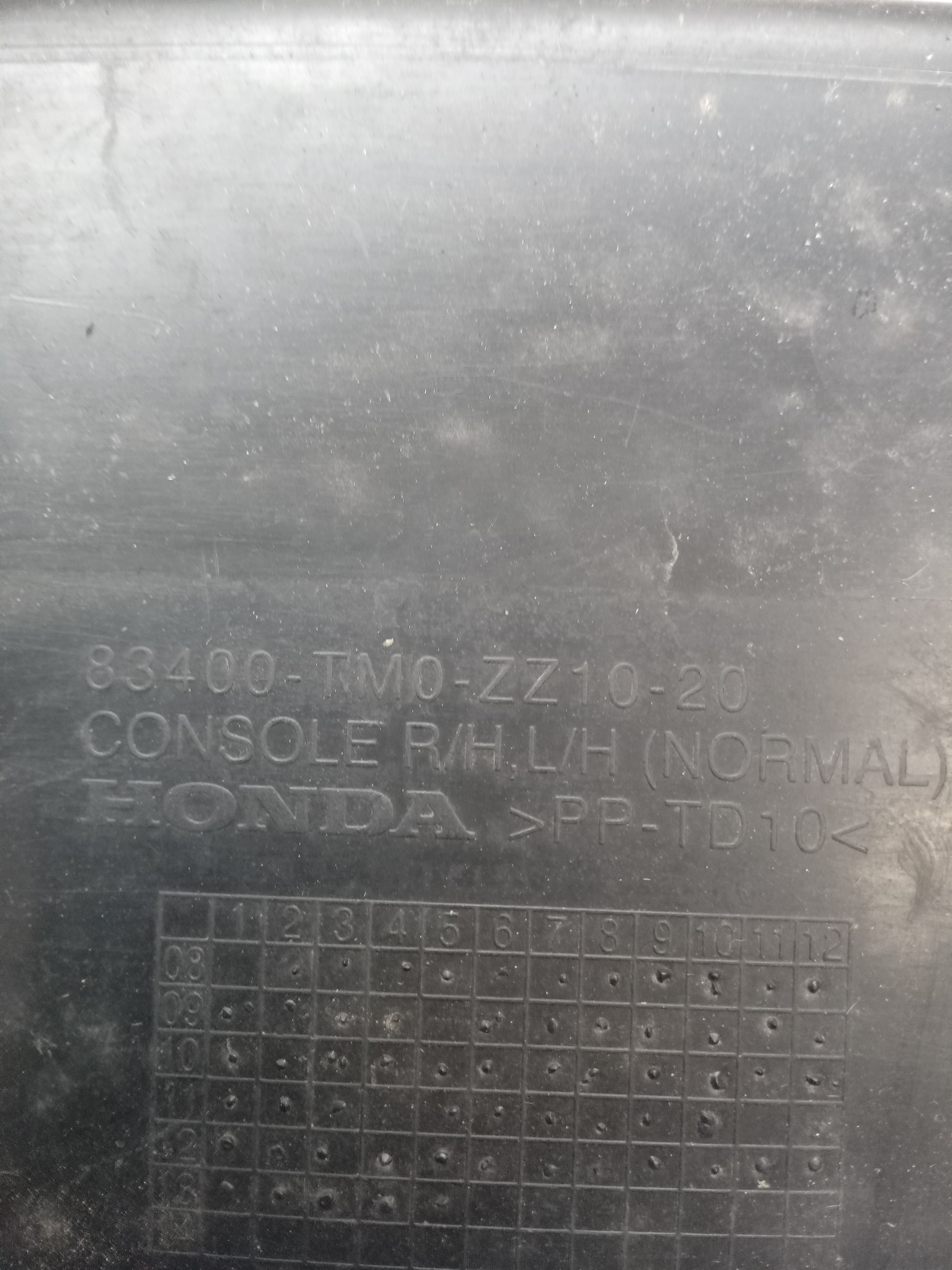 CONSOLE CENTRAL HONDA CITY 2013 3
