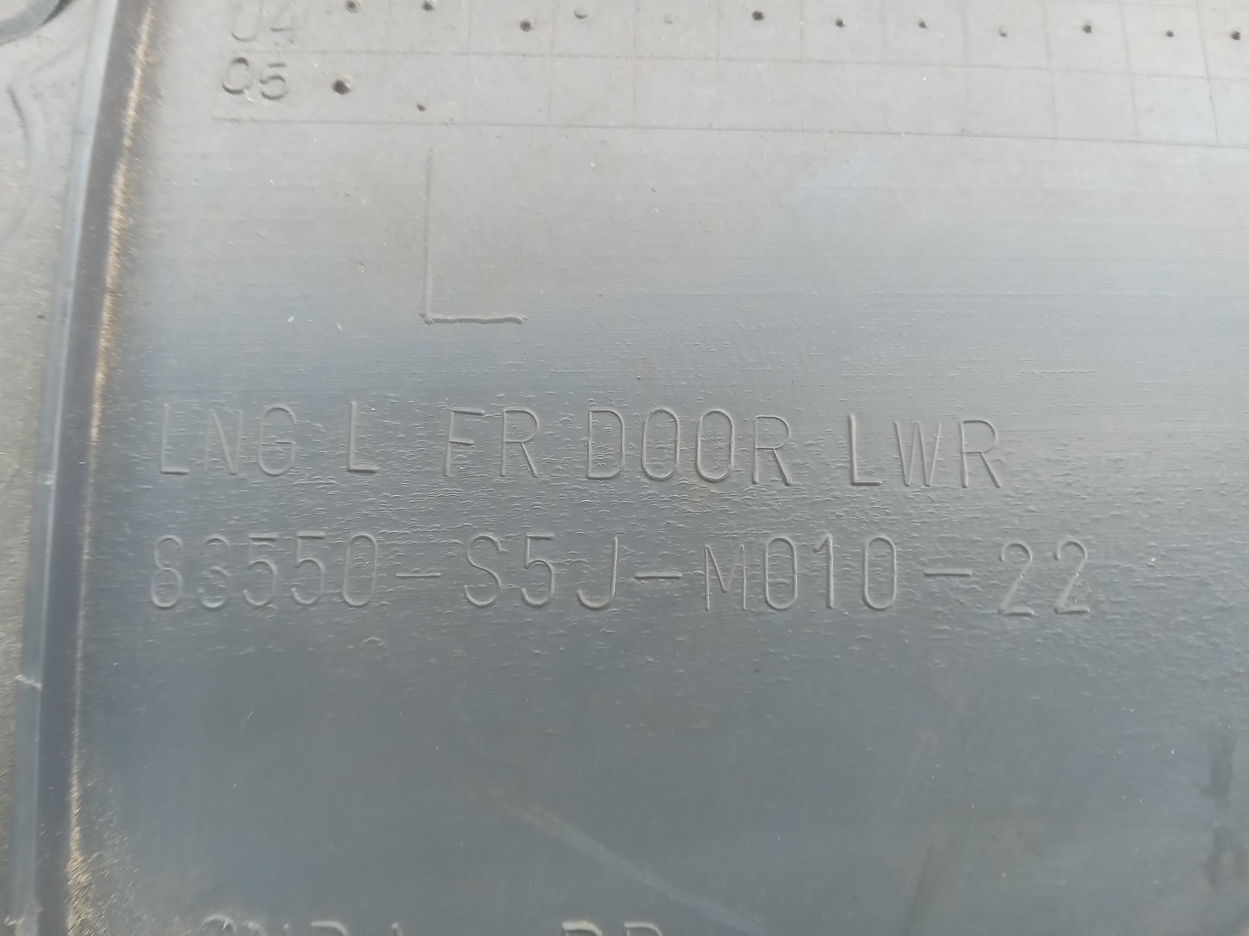 FORRO PORTA DIANT LE Honda Civic lx 2005 3