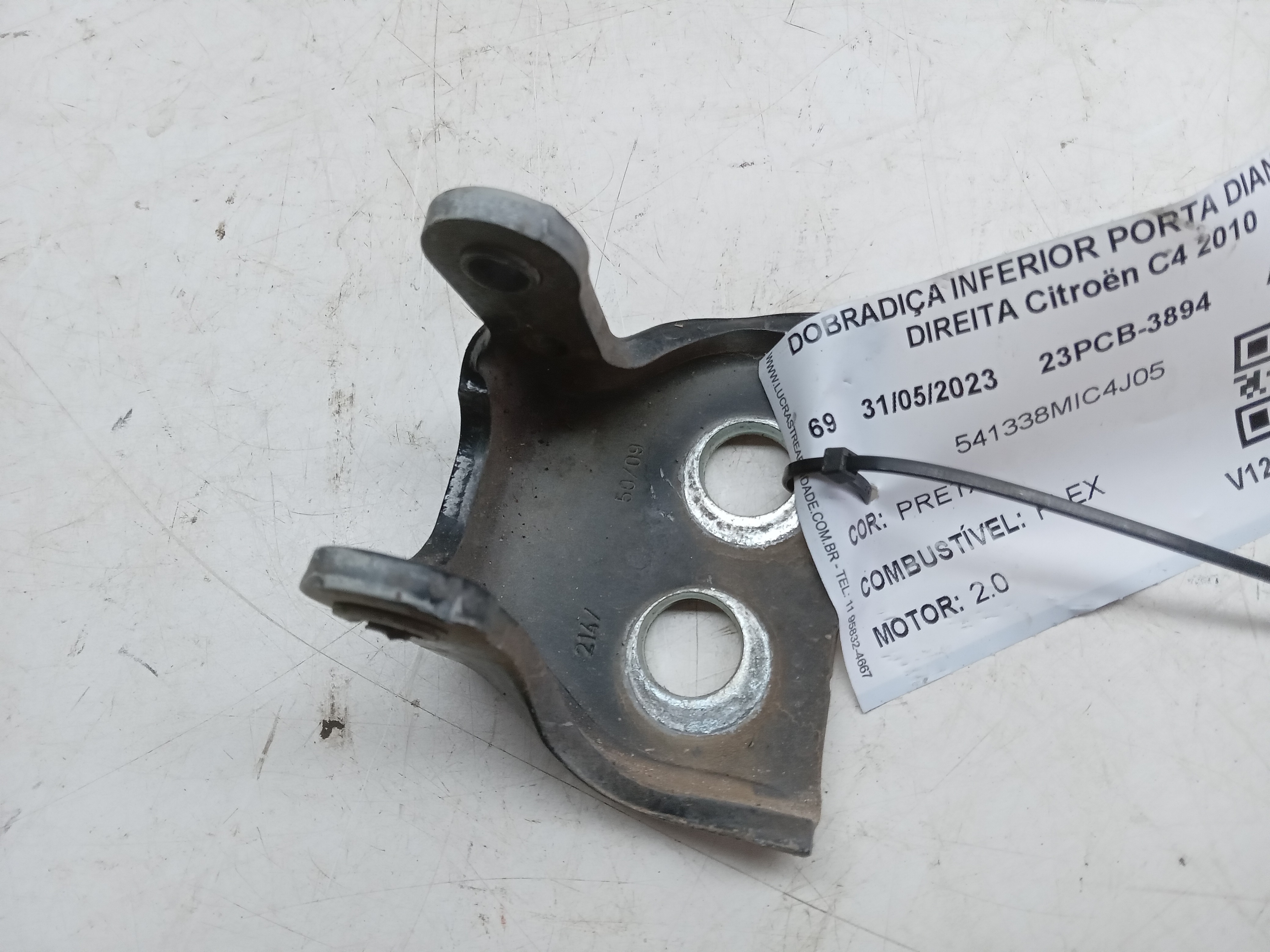 DOBRADIÇA INFERIOR PORTA DIANT LD Citroën C4 2010 1