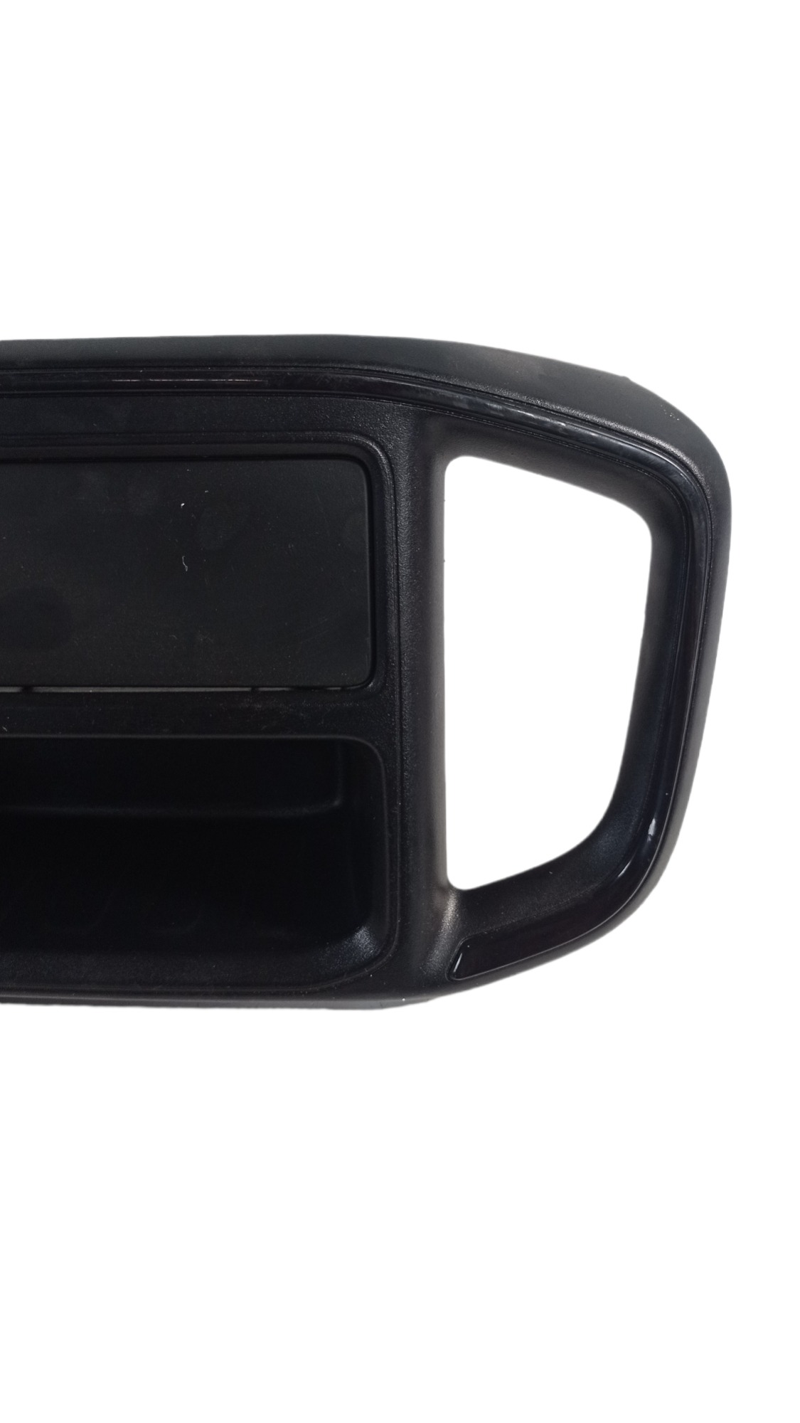 100253268 Moldura Frente Painel Fiat Strada 2020 A 2021 Din Preto 3
