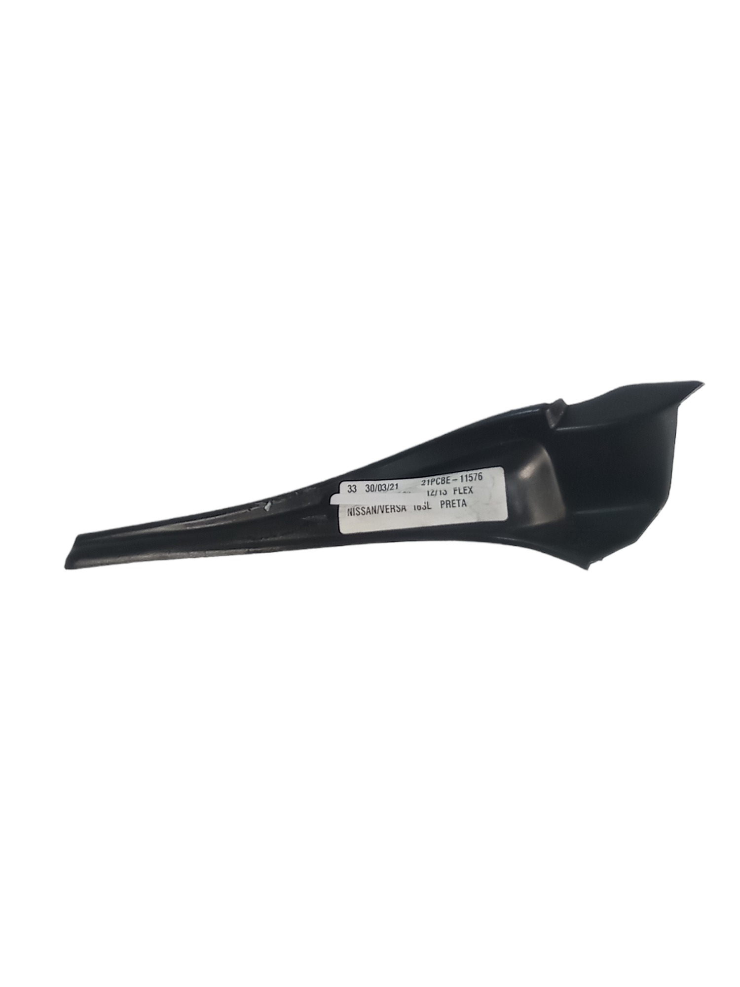 66895ihloa Moldura Churrasqueira Esquerda Nissan Versa 2012 Preto 1