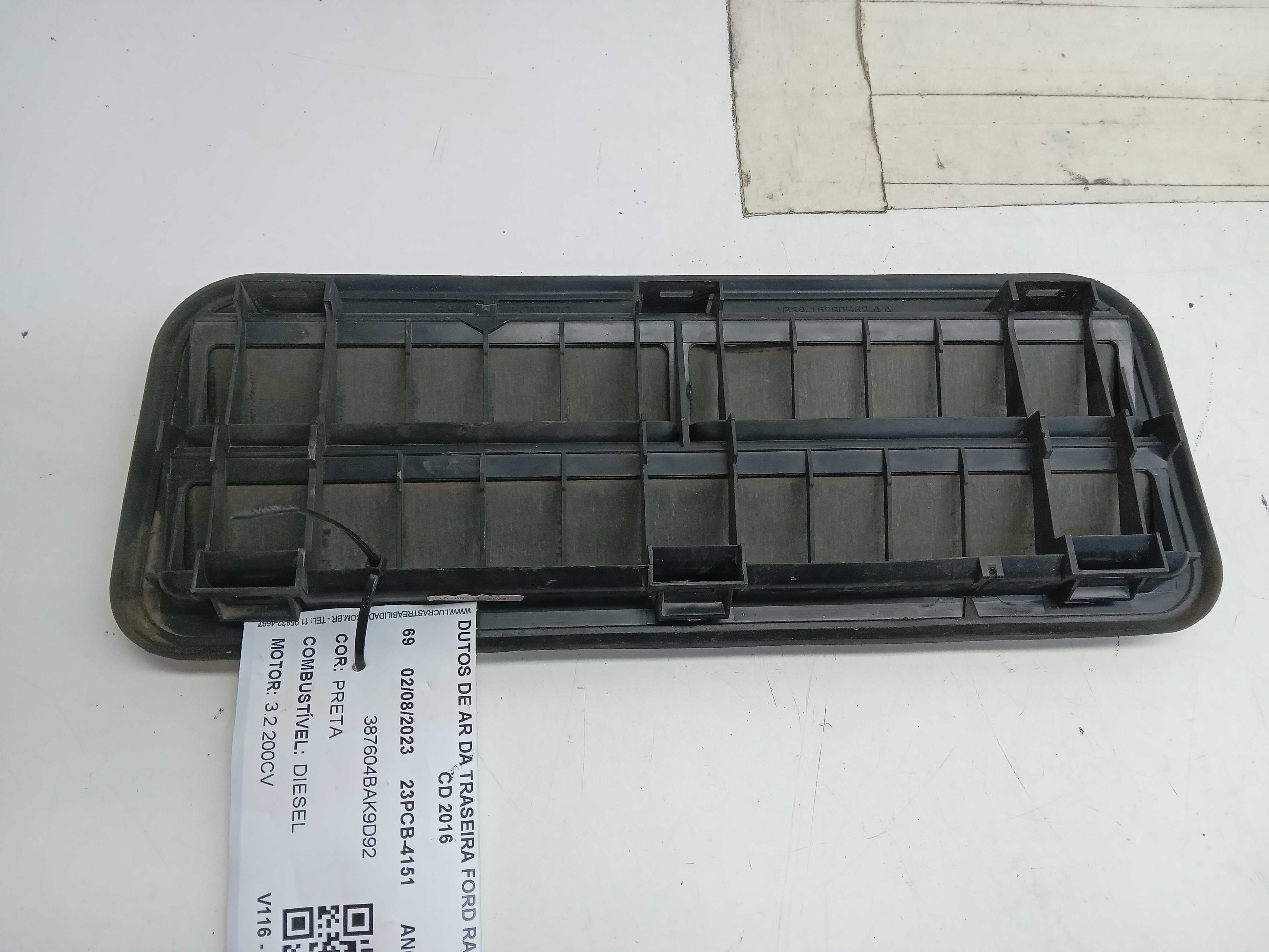 DIFUSOR AR TRAS FORD RANGER 2016 2