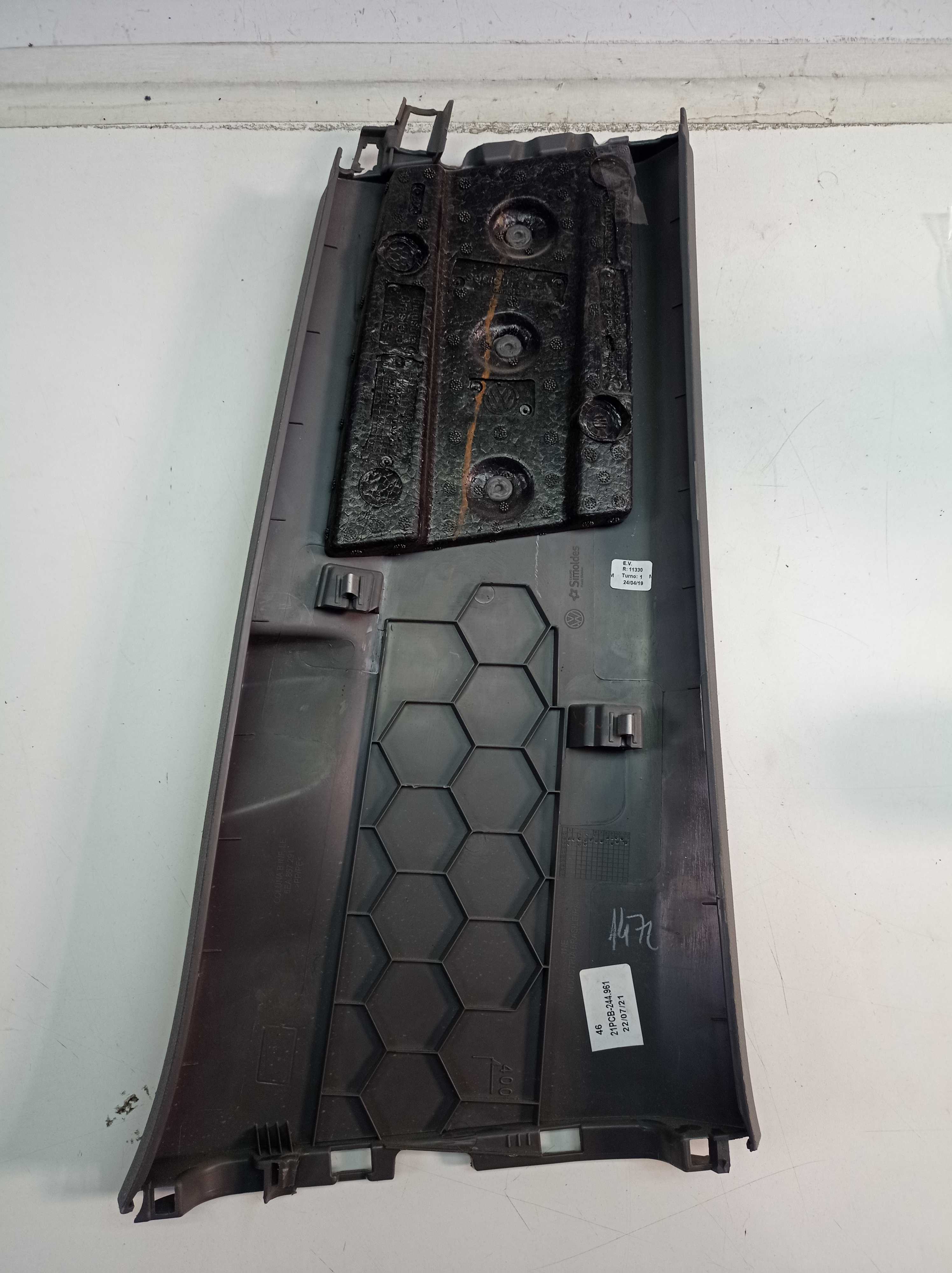 Acabamento Coluna Lateral Esq Vw Polo Tsi 2018 1.0 6ea867291 2