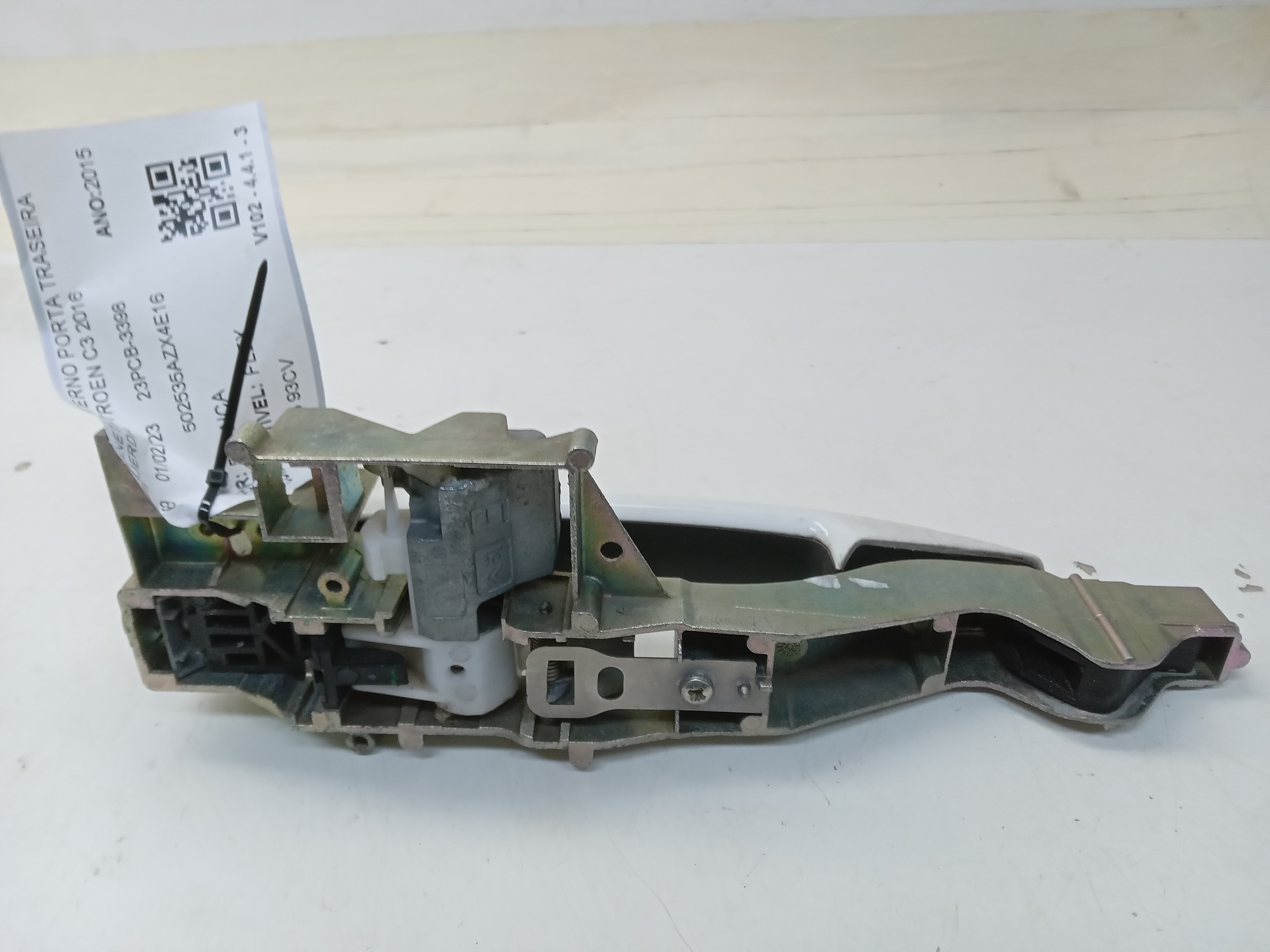 MAÇANETA EXTERNO PORTA TRASEIRA ESQUERDA CITROEN C3 2016 2