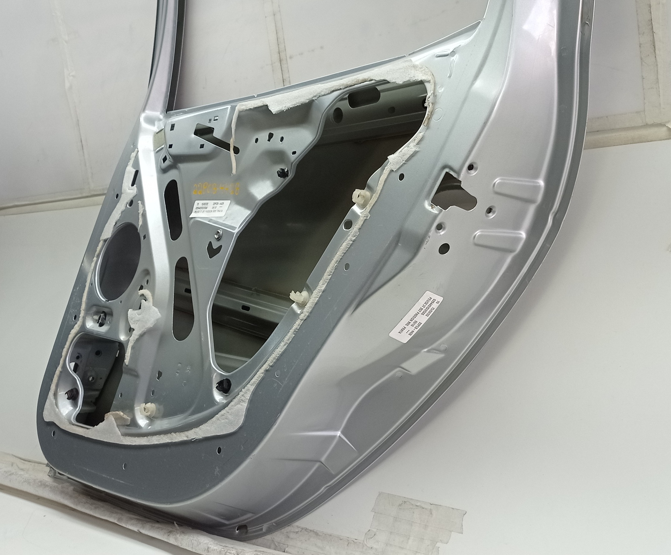 Porta Traseira Direita Peugeot 207 2010 Para Recuperar Traseira Direito Prateado 3