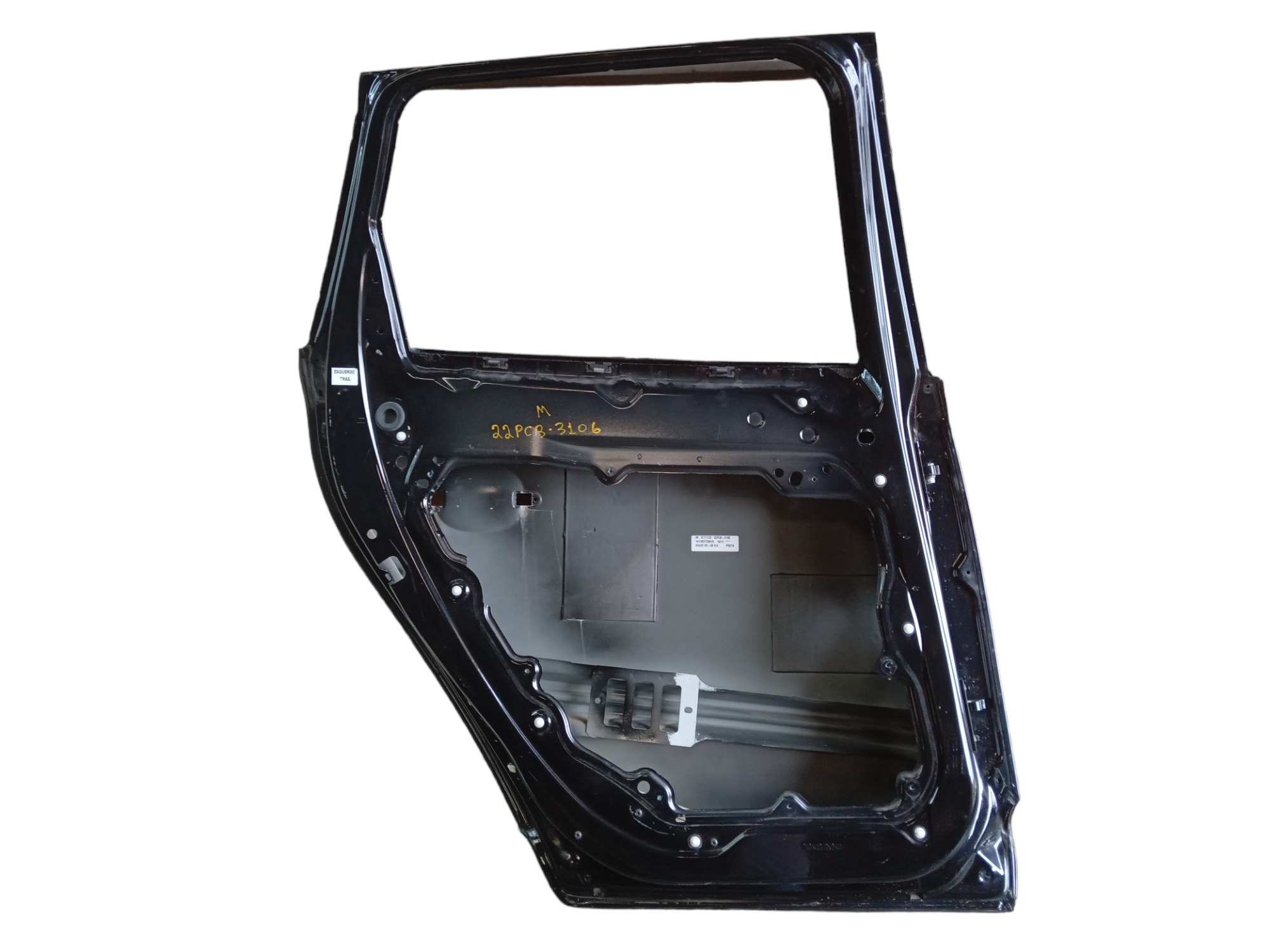Porta Traseira Esquerda Volvo Xc60 2011 Para Recuperar Traseira Esquerdo Preta 4