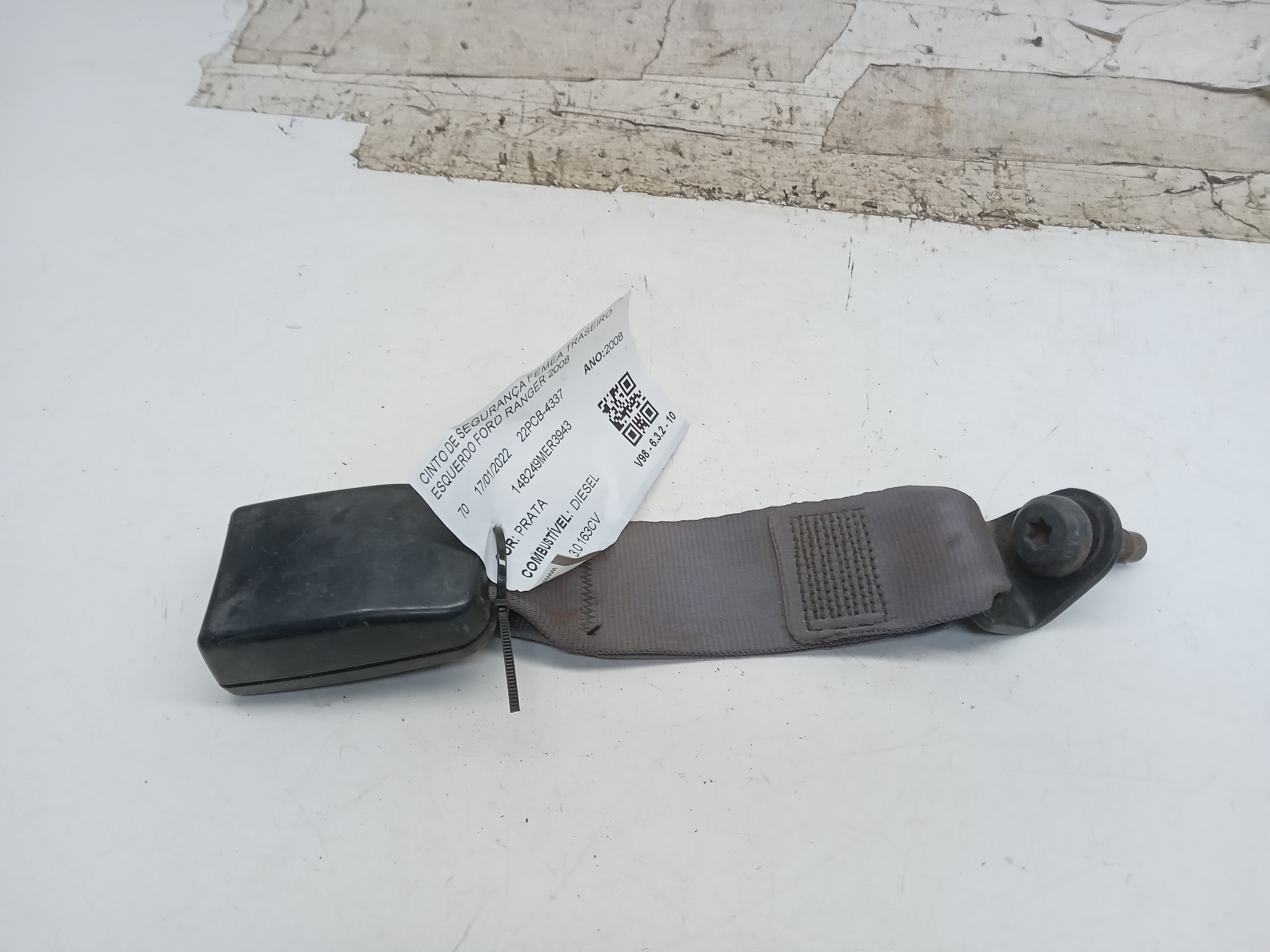 CINTO DE SEGURANÇA FEMEA TRASEIRO ESQUERDO FORD RANGER 2008