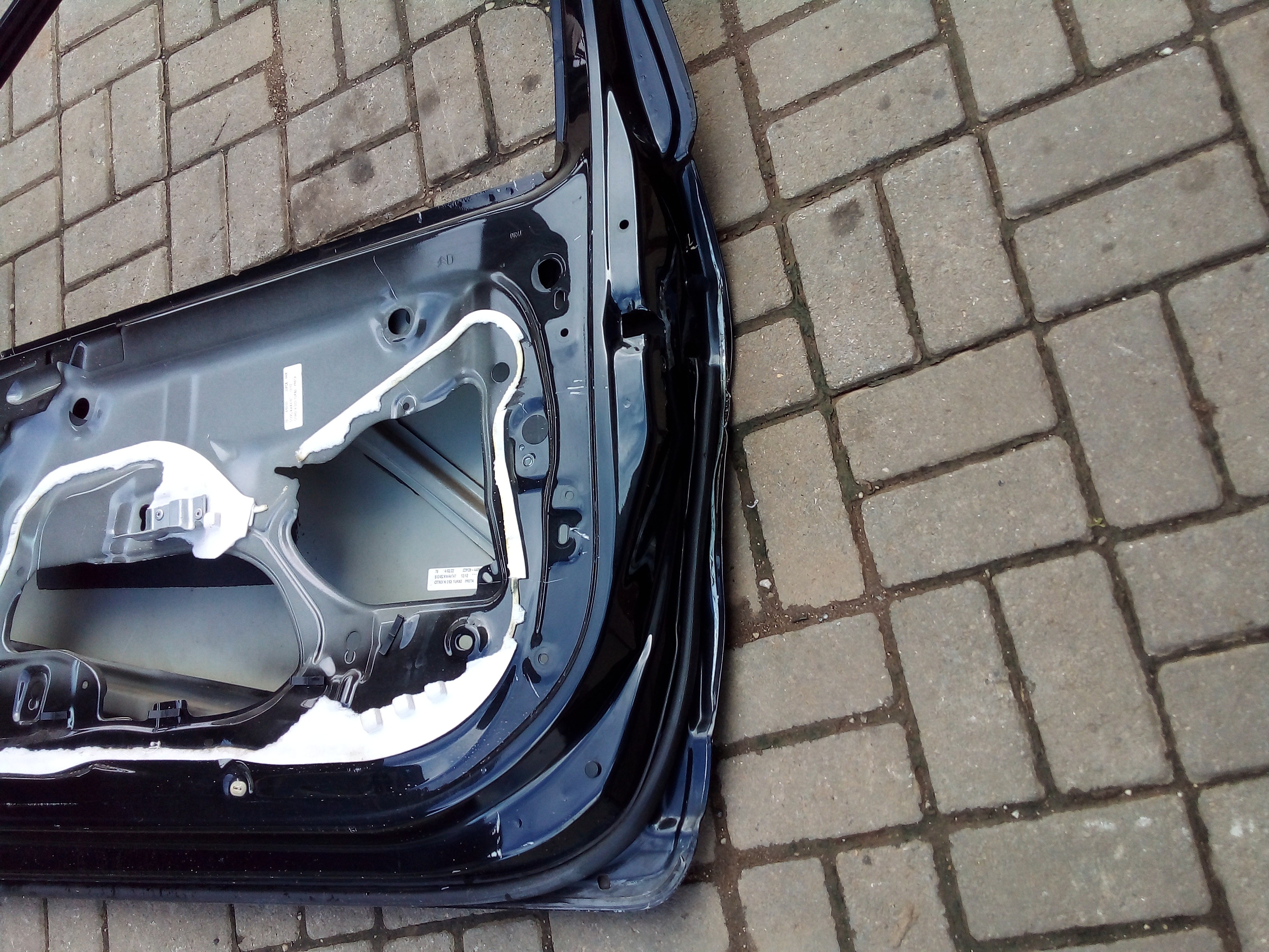 Porta Dianteira Direita Citroen Ds3 2012 Para Recuperar Dianteira Direita Preto 6