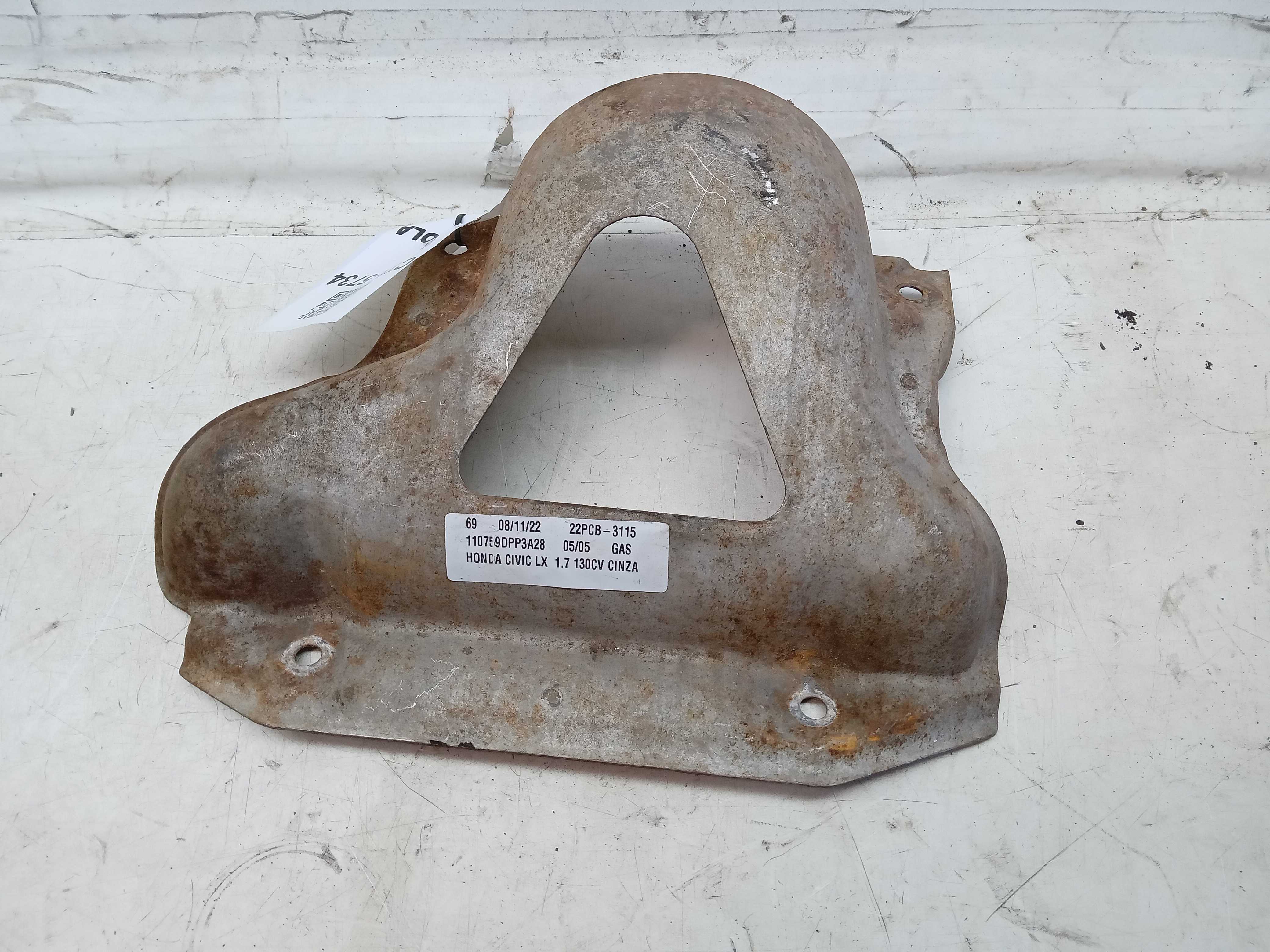 PROTETOR CATALISADOR CALOR HONDA CIVIC 2002