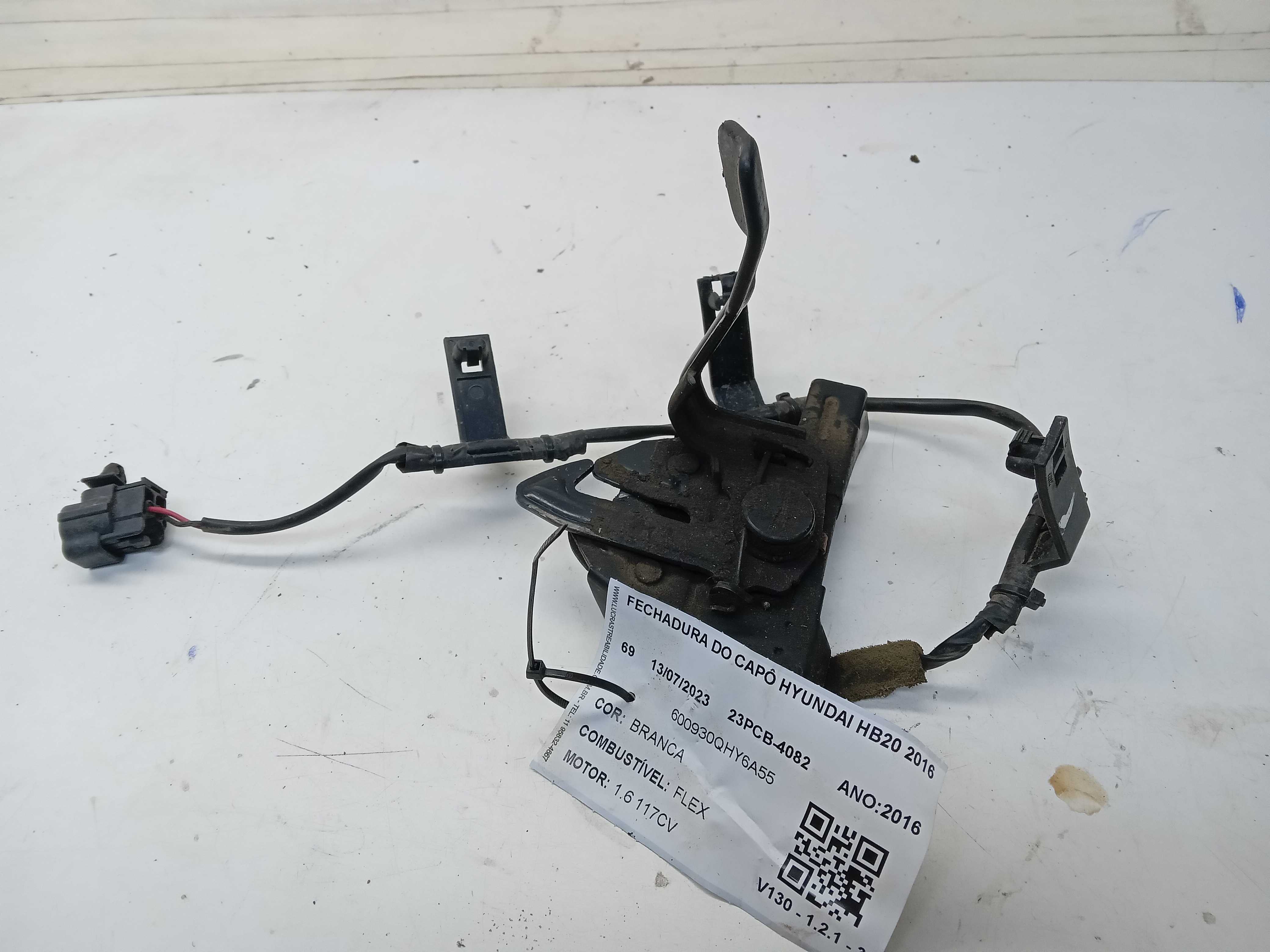 FECHADURA CAPÔ HYUNDAI HB20 2016