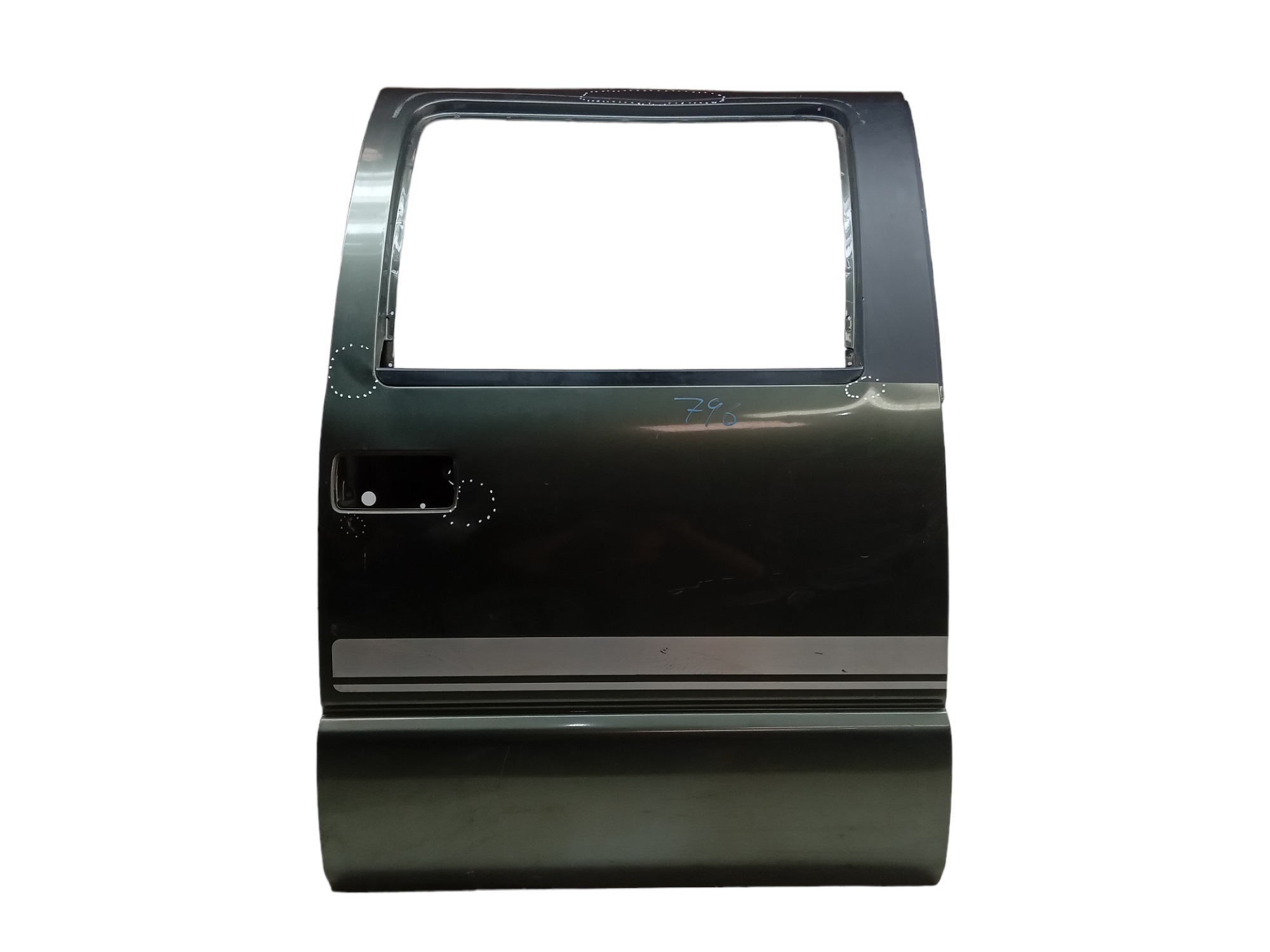 Porta Traseira Direita Chevrolet S10 2011 Para Recuperar Traseira Direito Verde 1