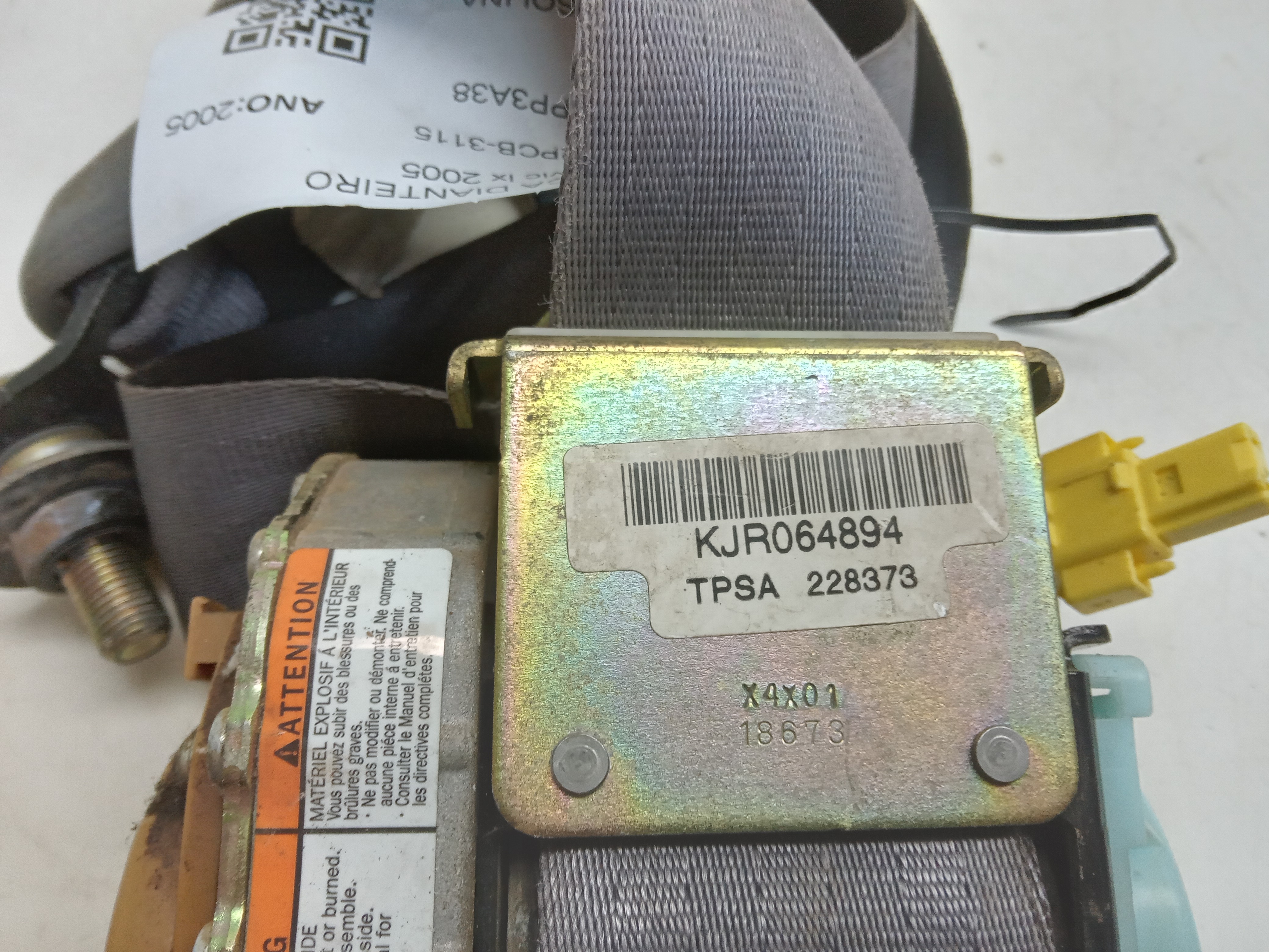 CINTO SEGURANÇA DIANT LE Honda Civic lx 2005 3