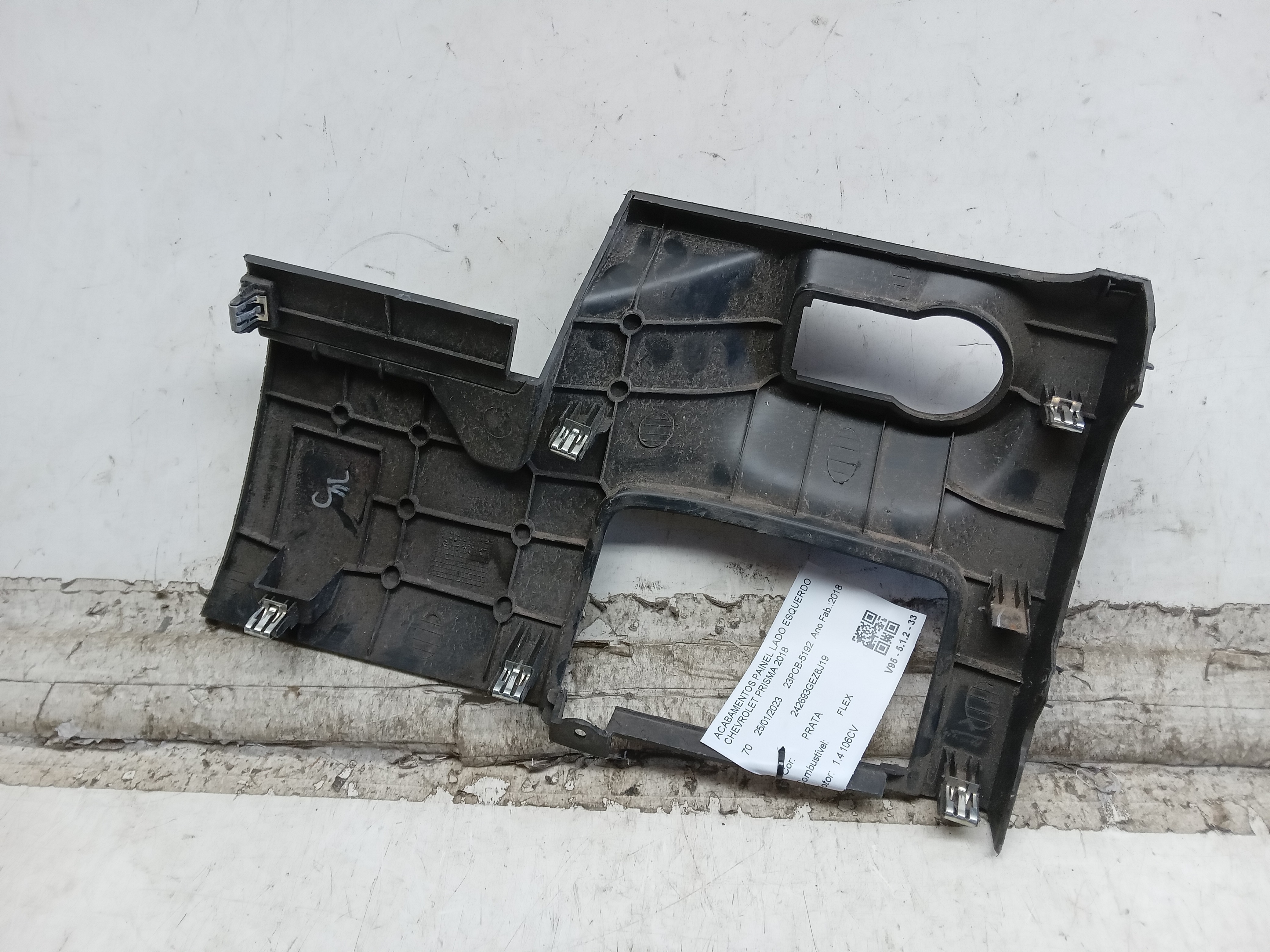 ACABAMENTOS PAINEL LADO ESQUERDO CHEVROLET PRISMA 2018 2
