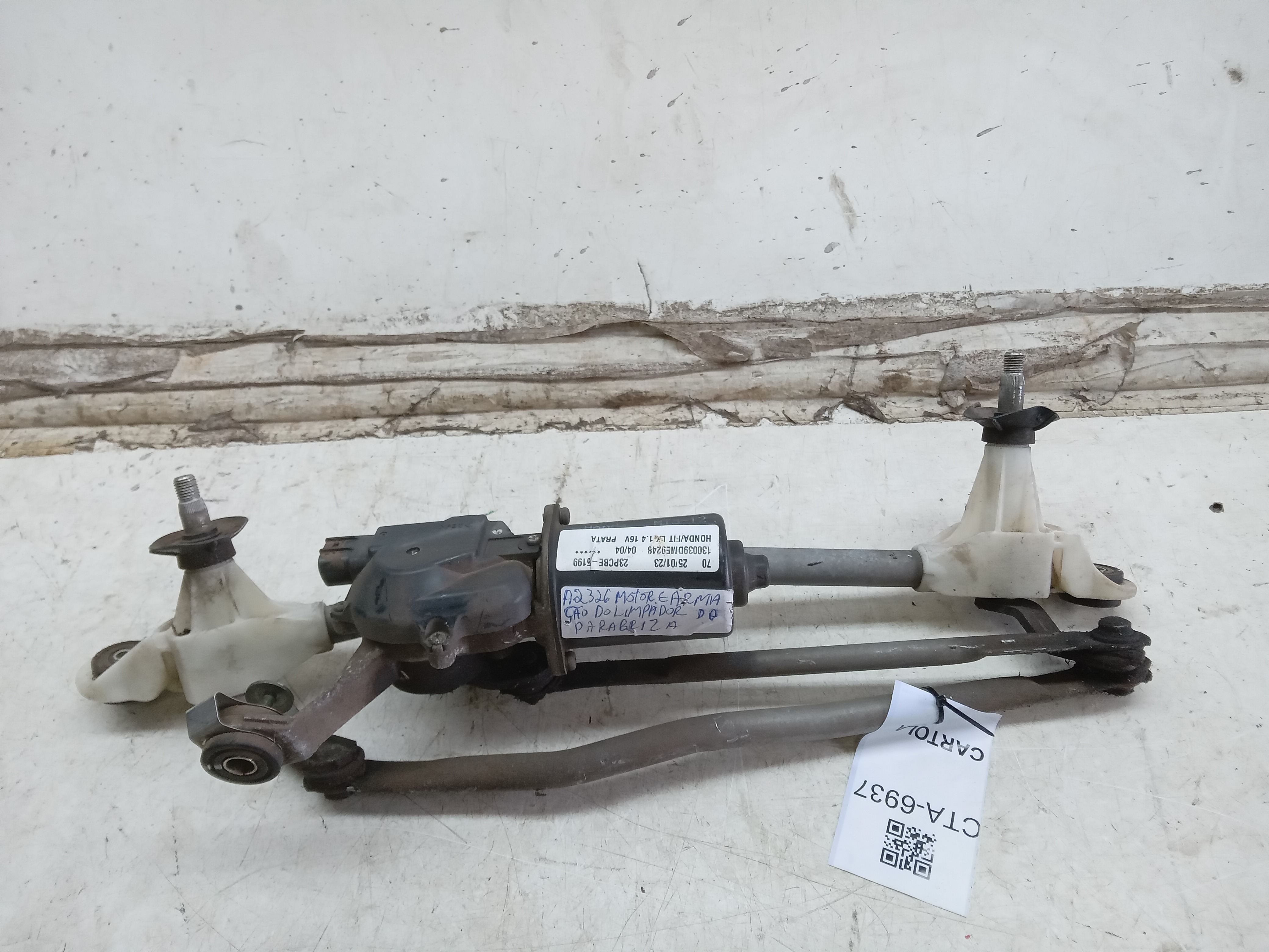 MAQUINA GALHADA LIMPADOR PARABRISA HONDA FIT 2004