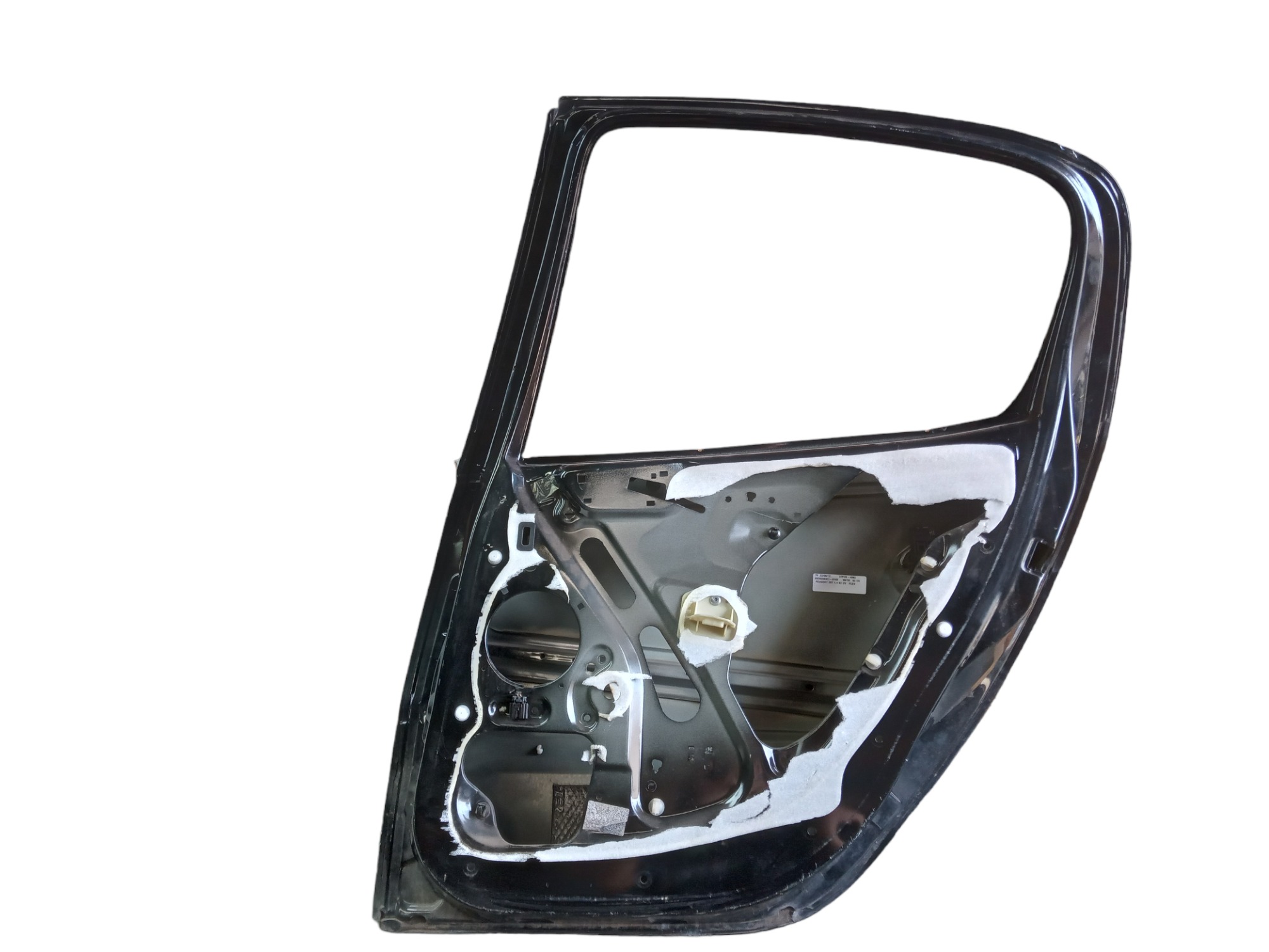 Porta Traseira Direita Peugeot 207 2010 Para Recuperar Traseira Direito Preto 3
