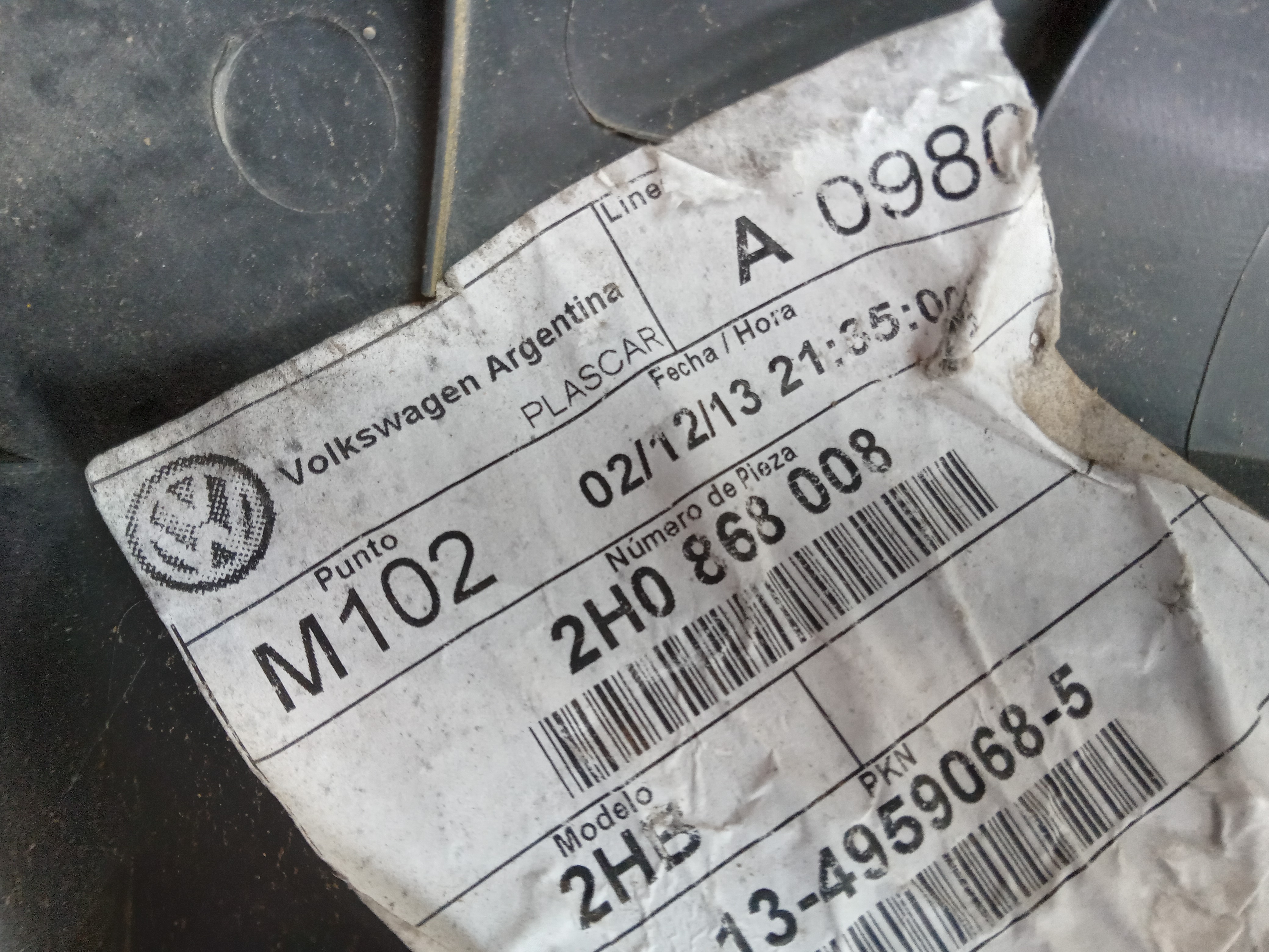 FORRO PORTA TRAS LD VW AMAROK 2012 3