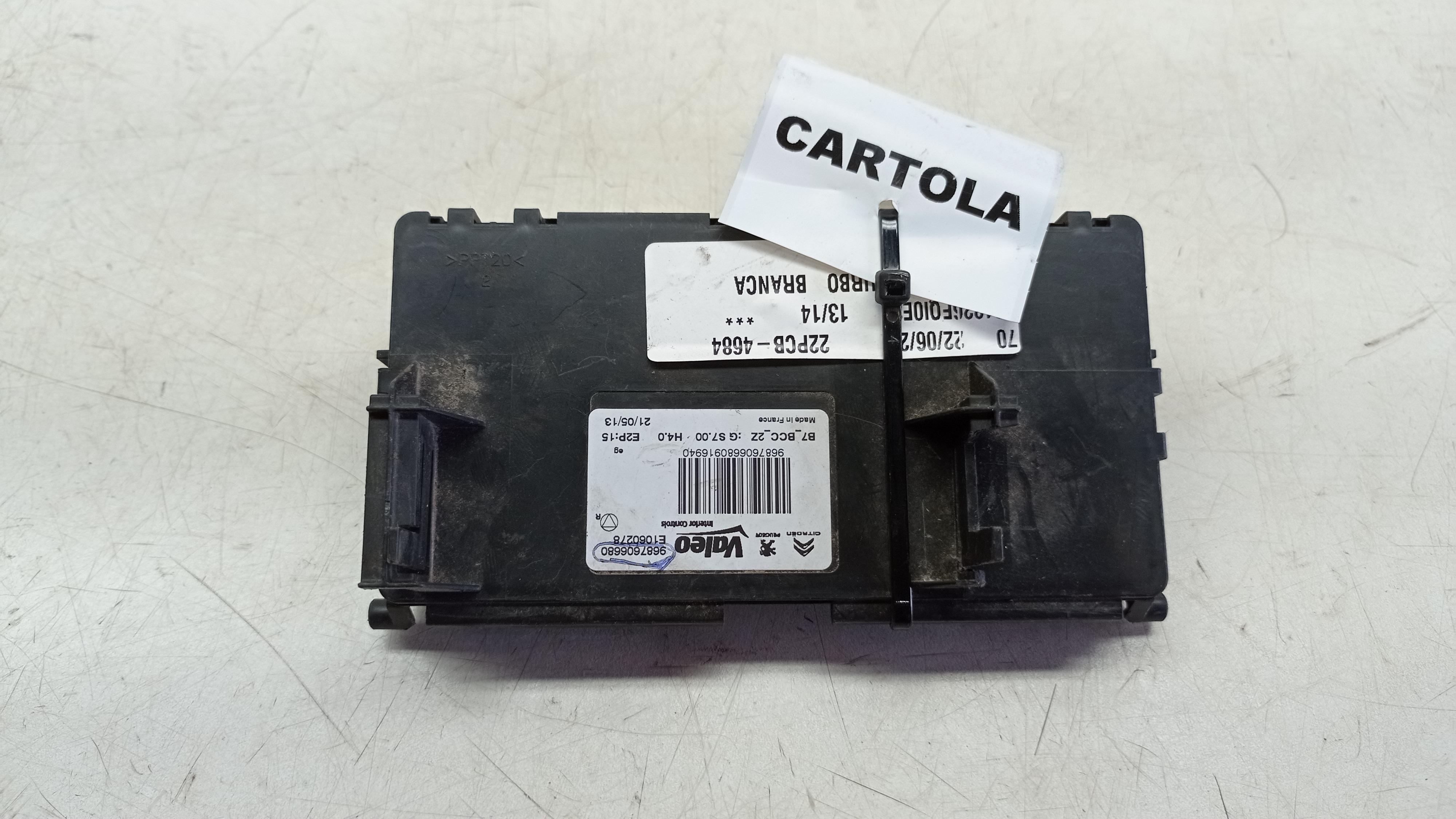 9687606680  Módulo Controle Ar Cond. Citroën Ds4  2014
