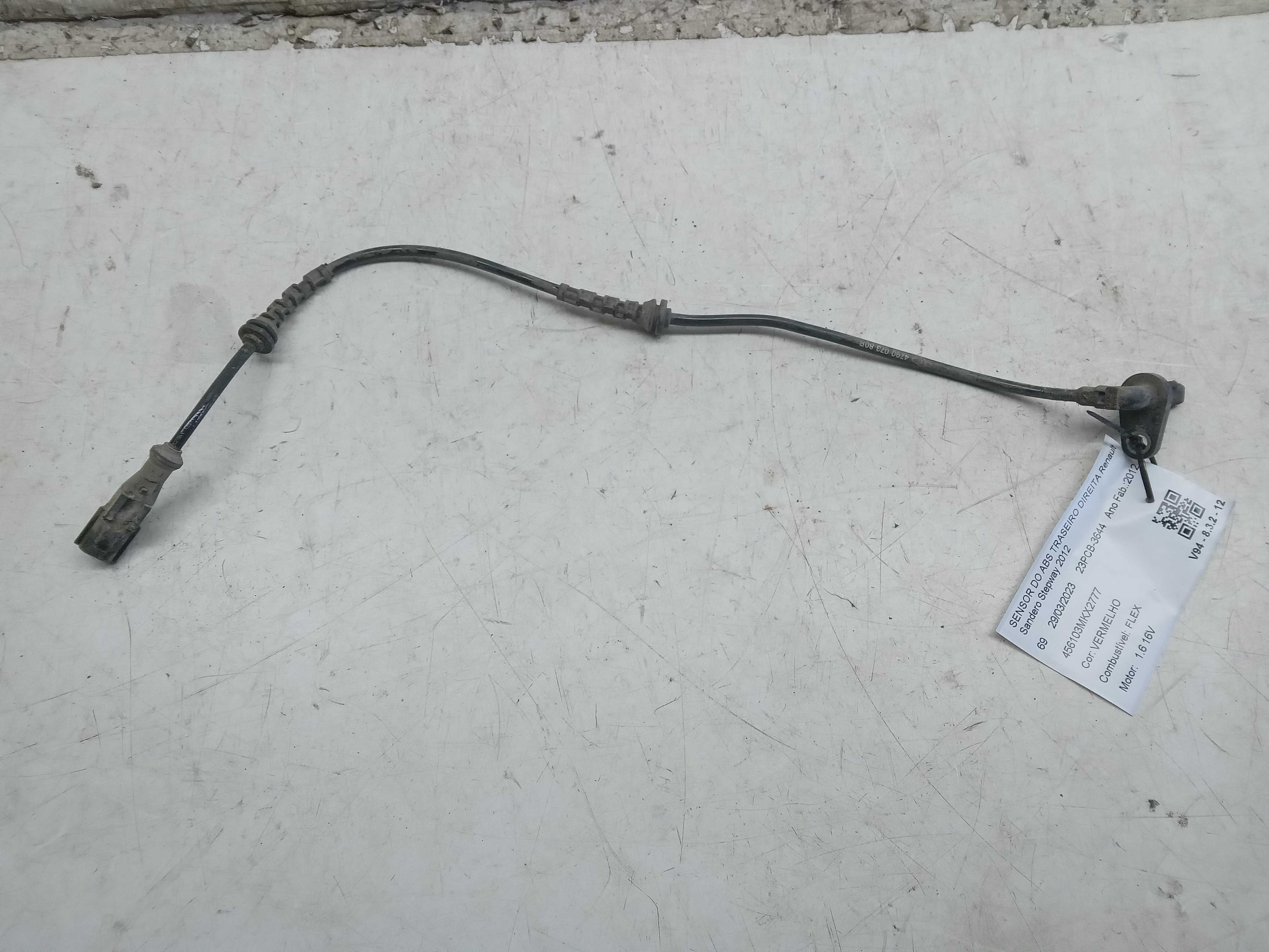 SENSOR DO ABS TRASEIRO DIREITA Renault Sandero Stepway 2012