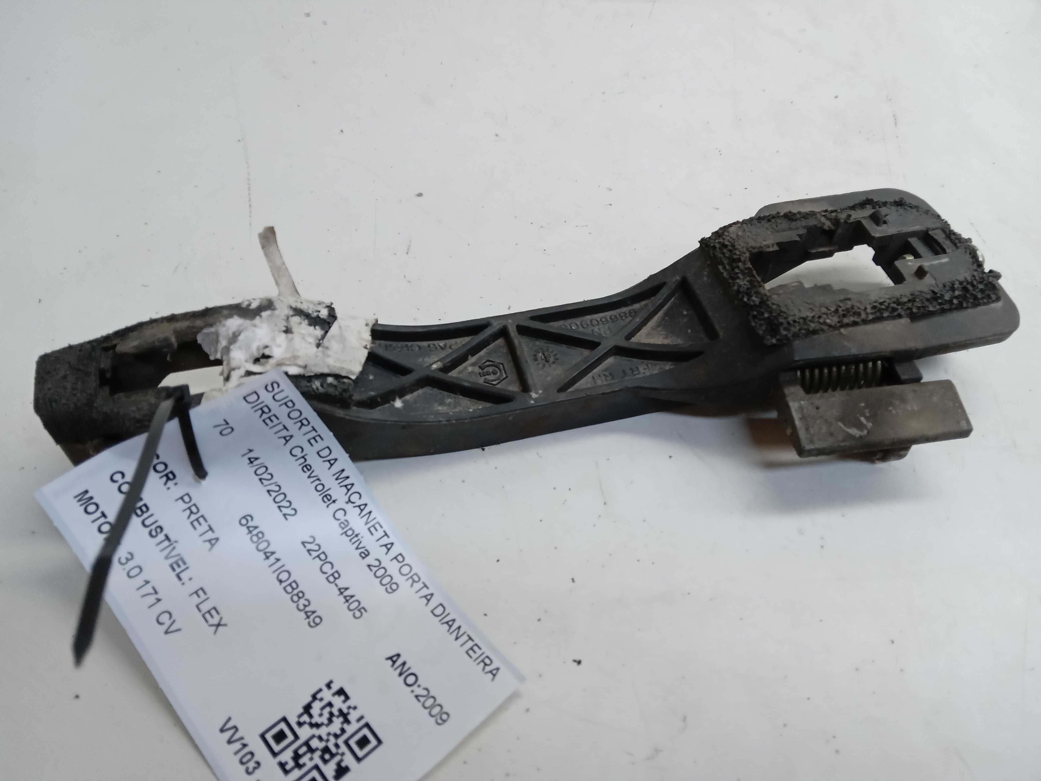SUPORTE DA MAÇANETA PORTA DIANT LD CHEVROLET CAPTIVA 2009