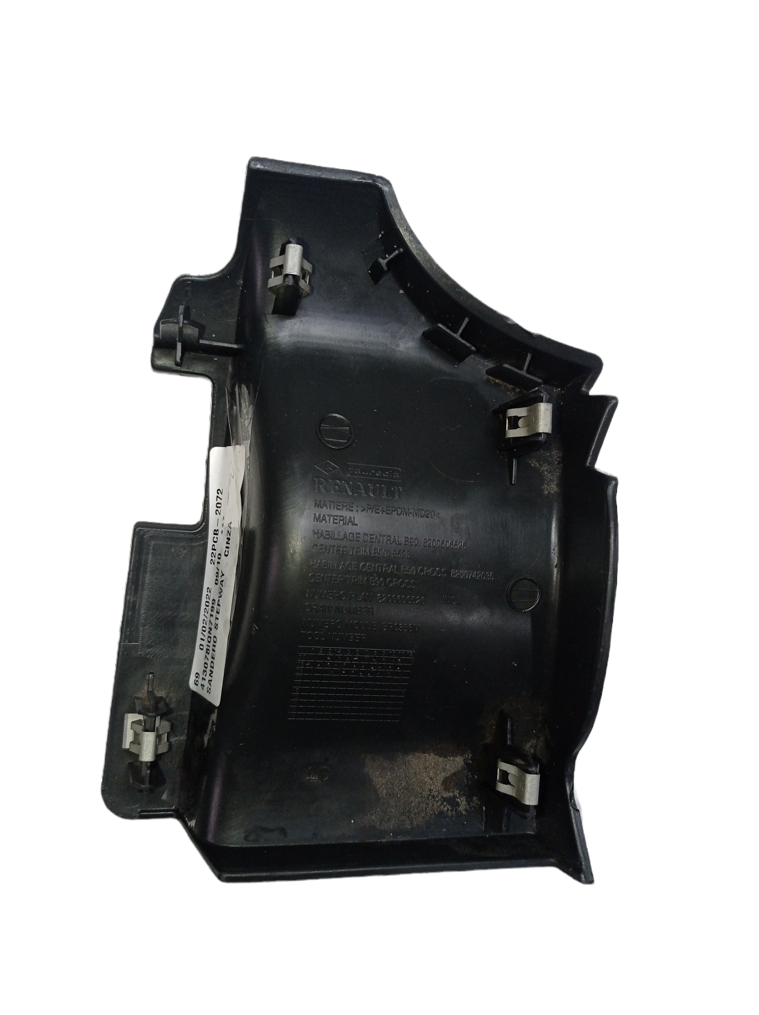 Moldura Painel Inferior Direito Renault Sandero 2007 2011 2
