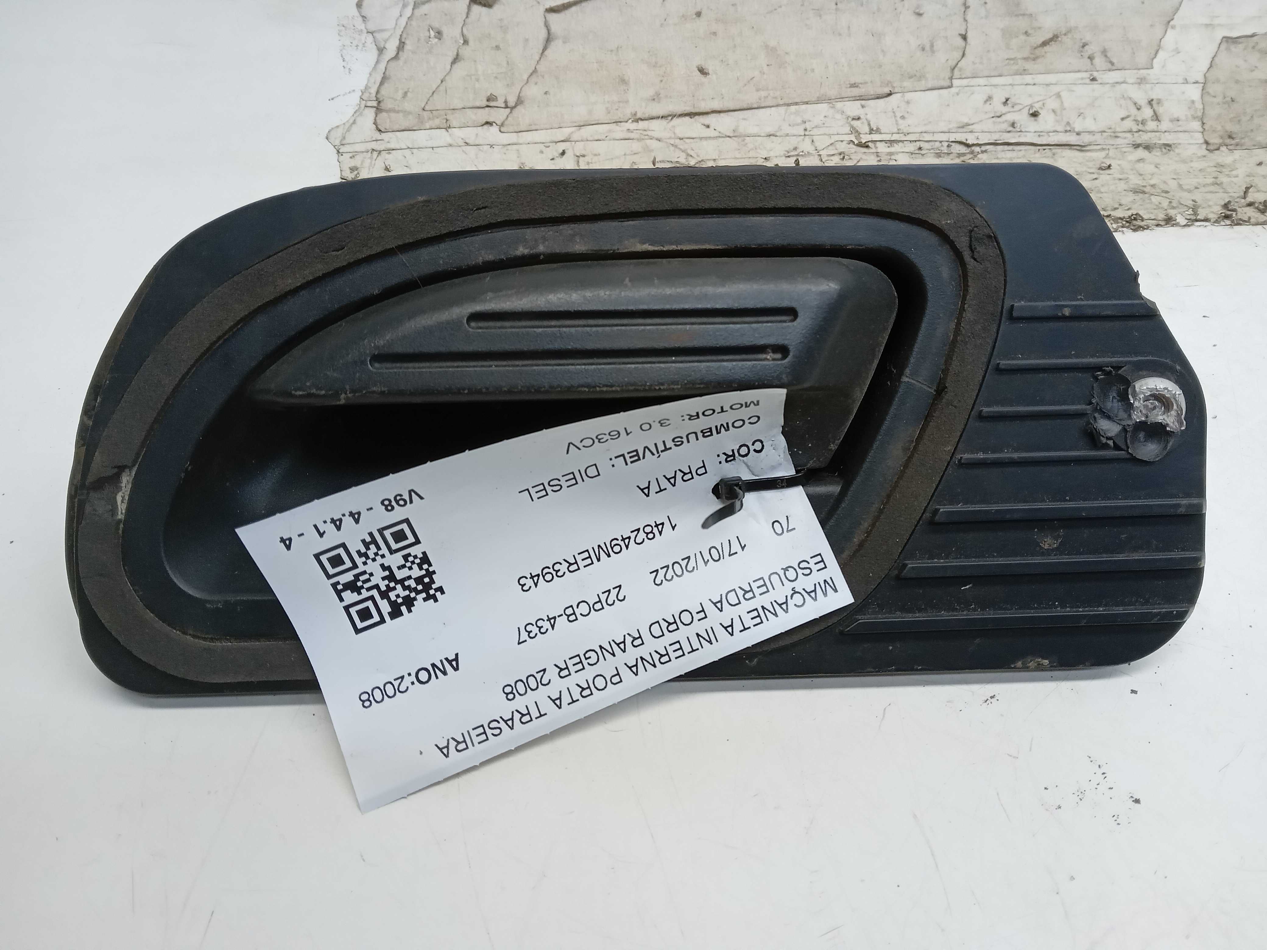 MAÇANETA INTERNA PORTA TRASEIRA ESQUERDA FORD RANGER 2008 1