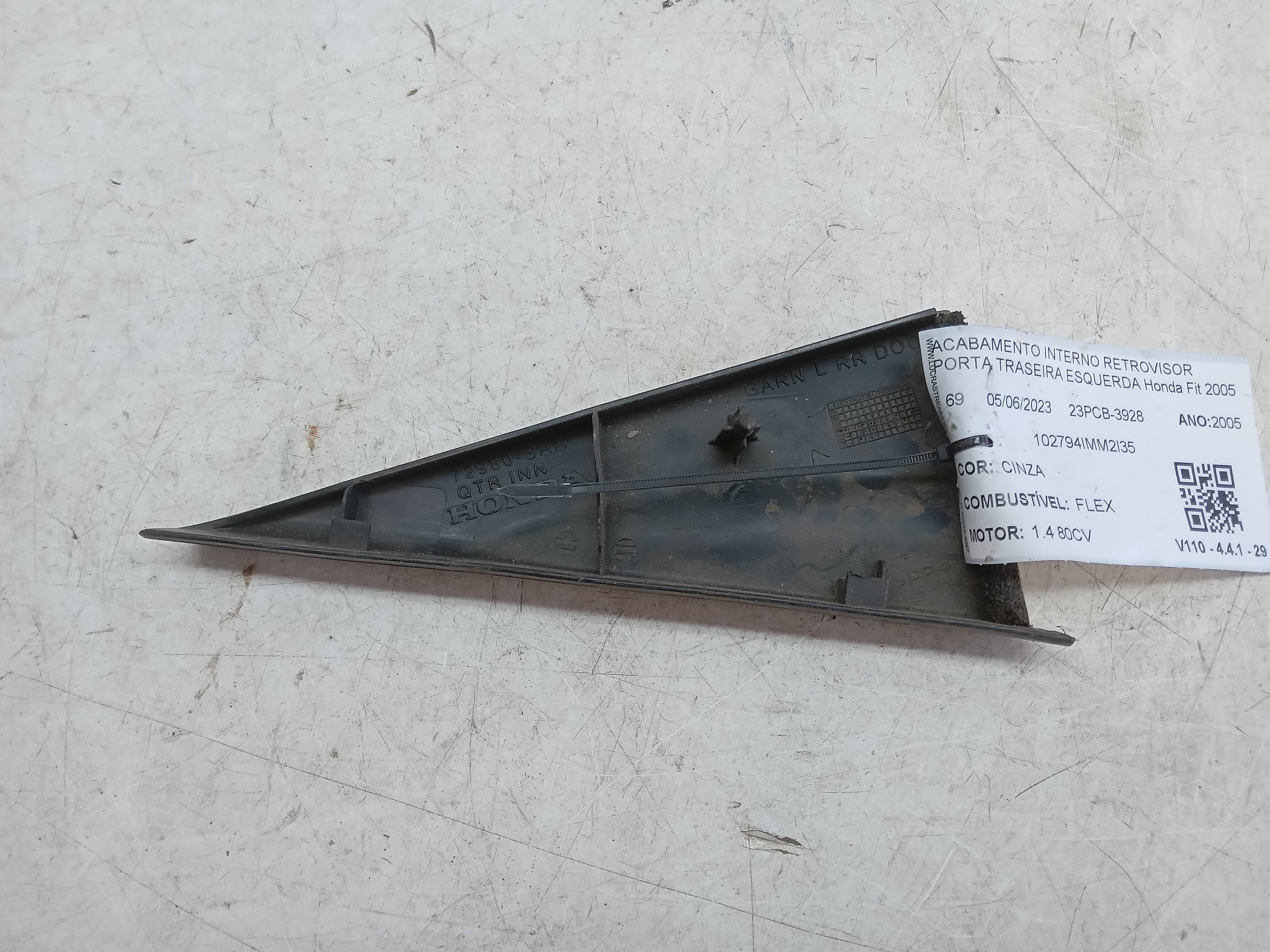 ACABAMENTO INTERNO PORTA TRASEIRA LE Honda FIT 2005 2