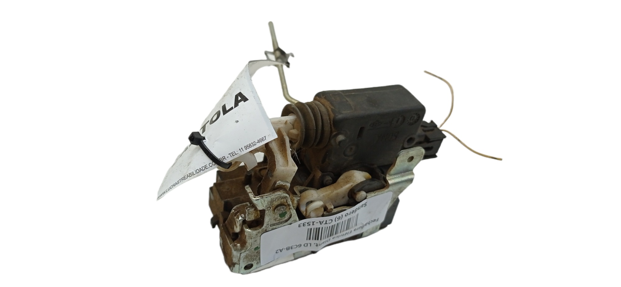 Fechadura Elétrica TRASEIRA LE Renault Sandero 2013  2014 6