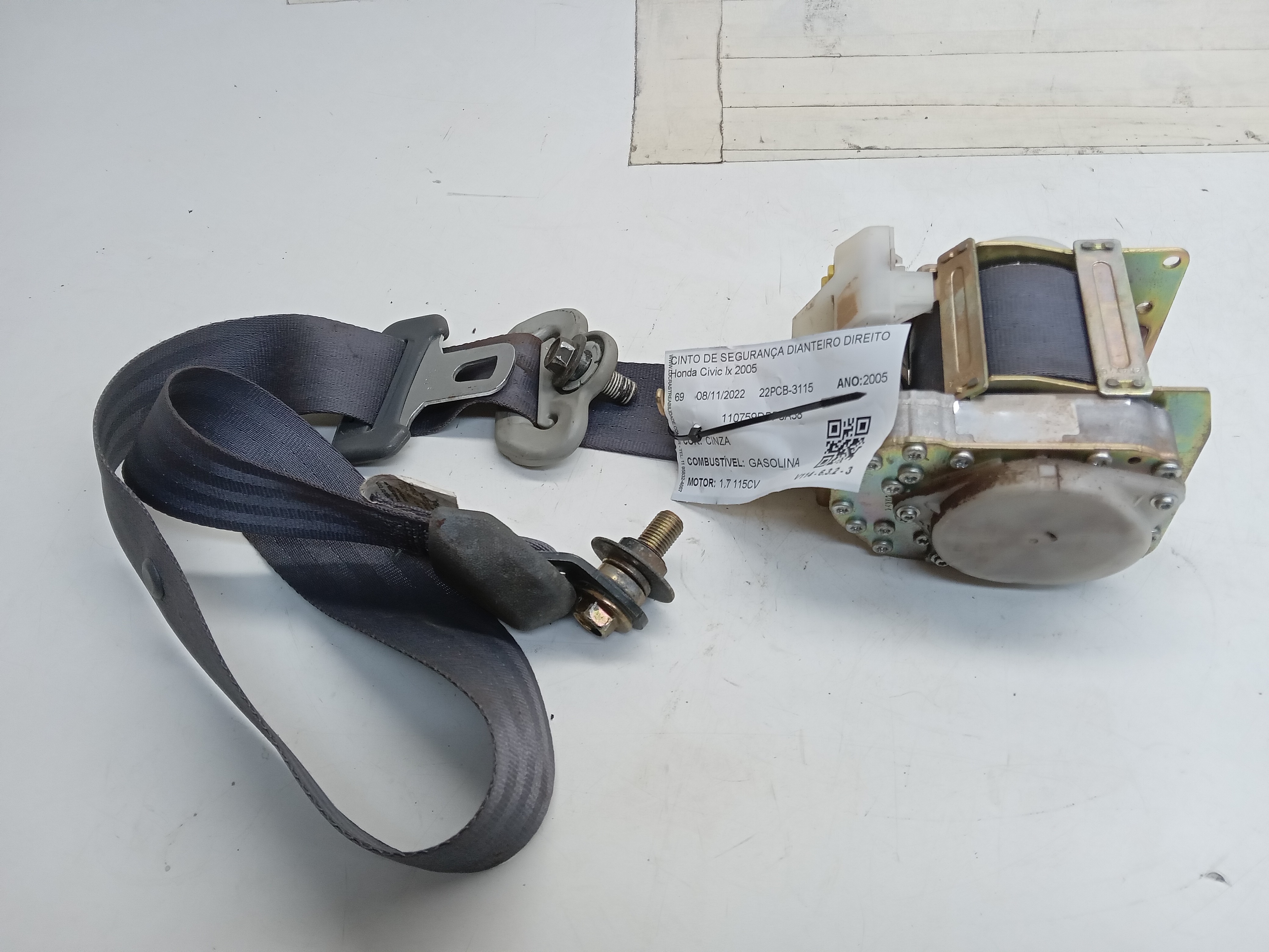 CINTO SEGURANÇA DIANTEIRO LD Honda Civic lx 2005 2