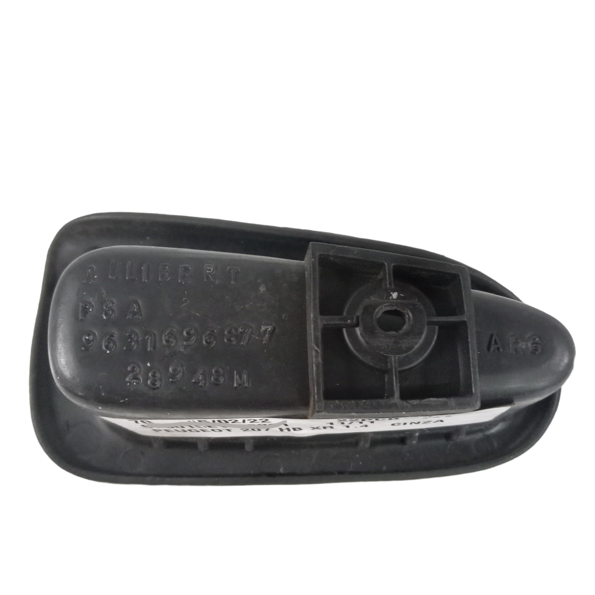 9631696877 Puxador Interno Traseiro Direito Peugeot 207 2011 2