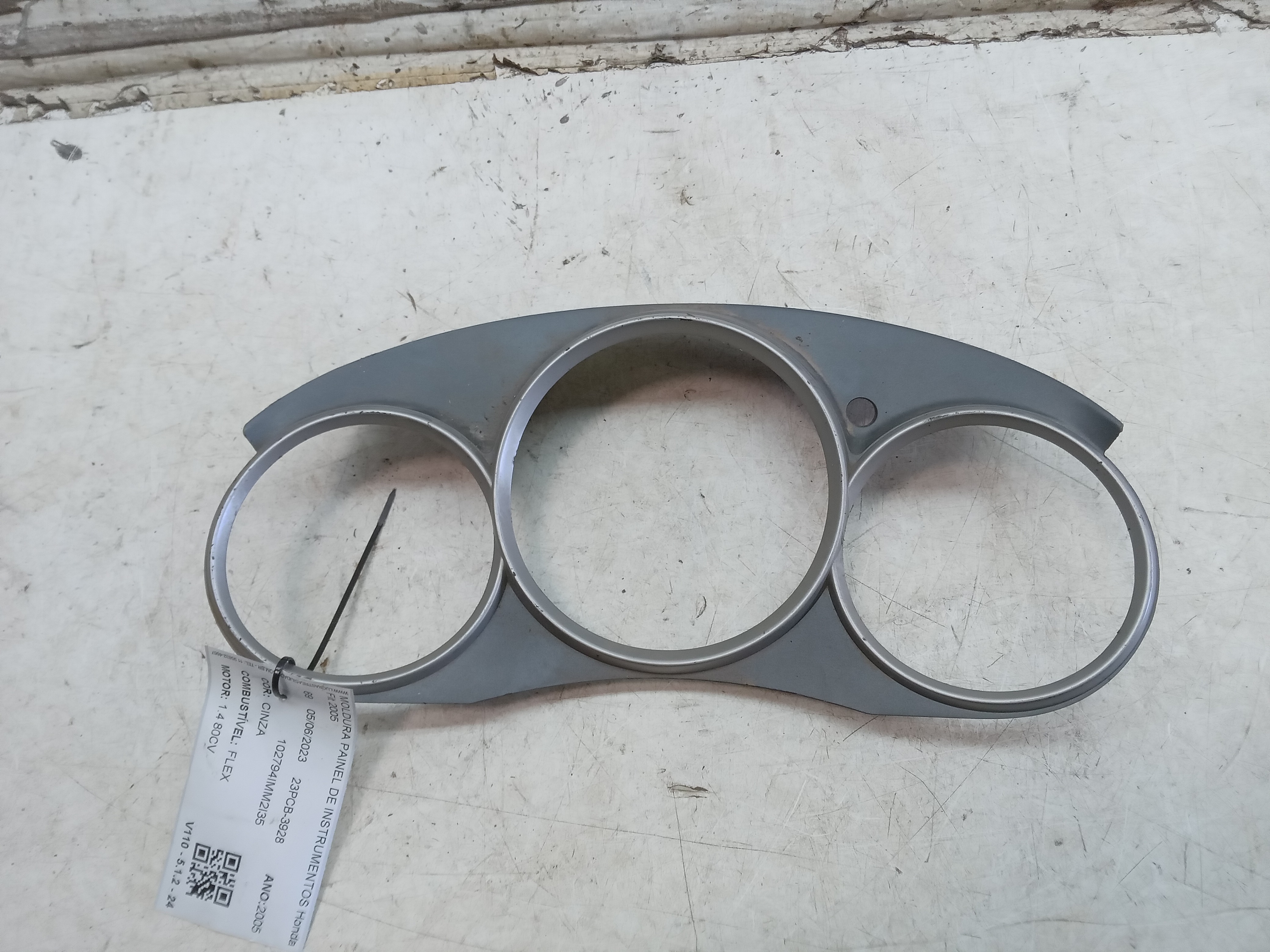 MOLDURA PAINEL INSTRUMENTOS Honda Fit 2005 1