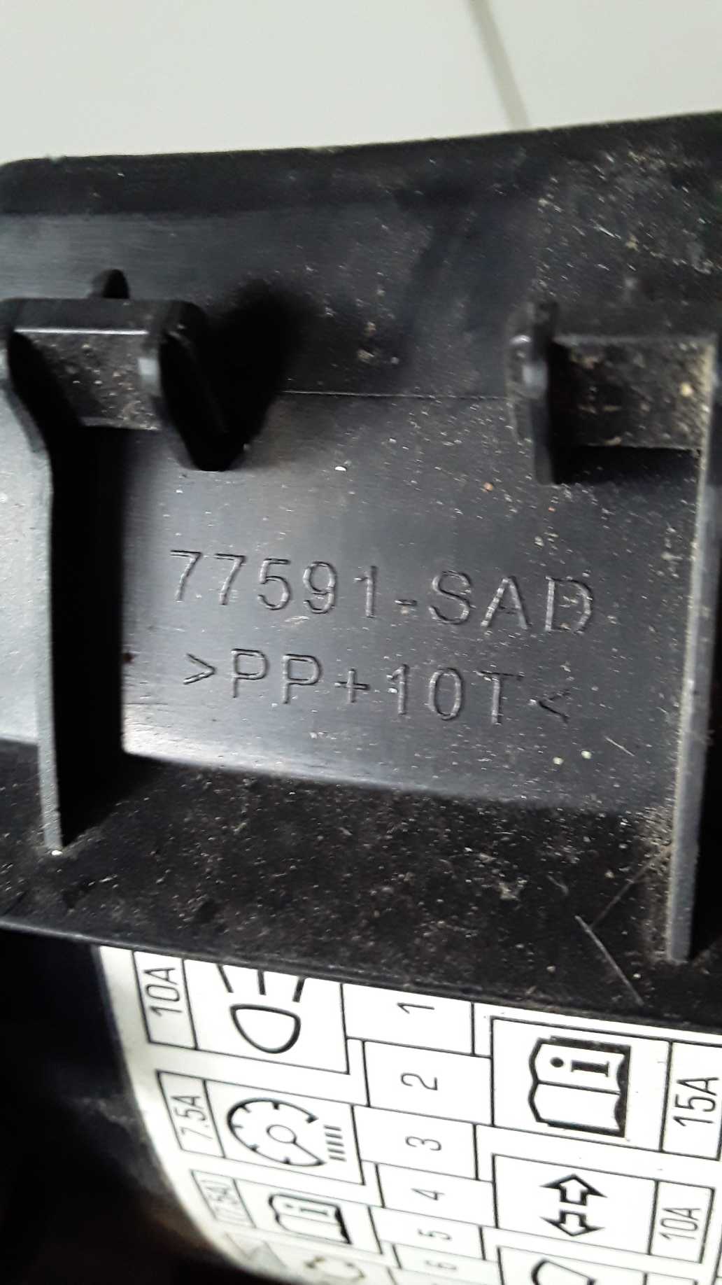 77591sad Tampa Caixa Fusível Honda Fit 2003/2006 3