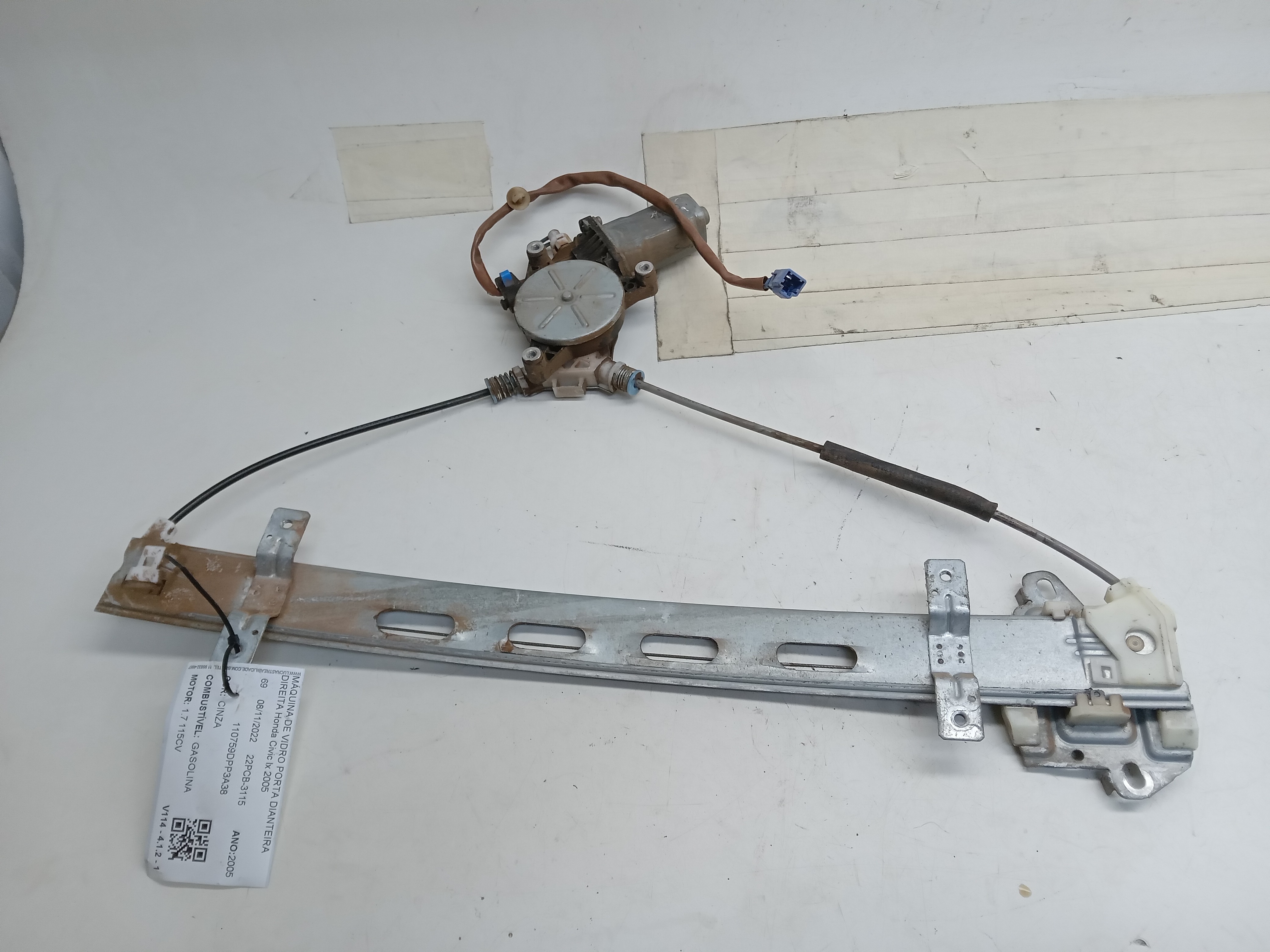 MÁQUINA VIDRO ELÉTRICO DIANT LD Honda Civic lx 2005 2