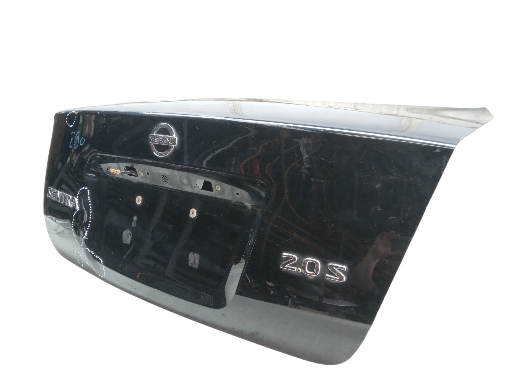 Tampa Traseira Nissan Sentra 2008 Para Recuperar  Preta 3