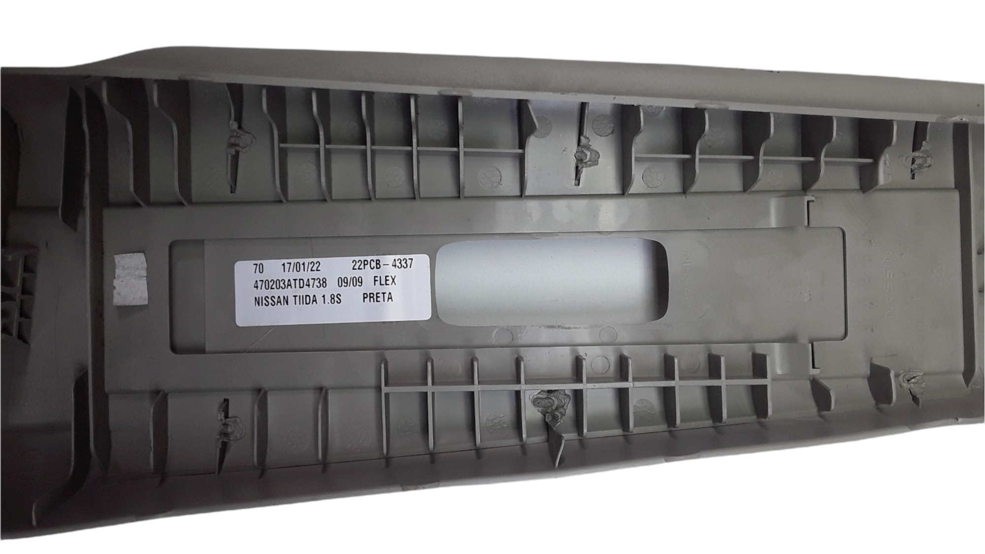 Moldura Acabamento Coluna Cinto Direito Nissan Tiida 2009 6