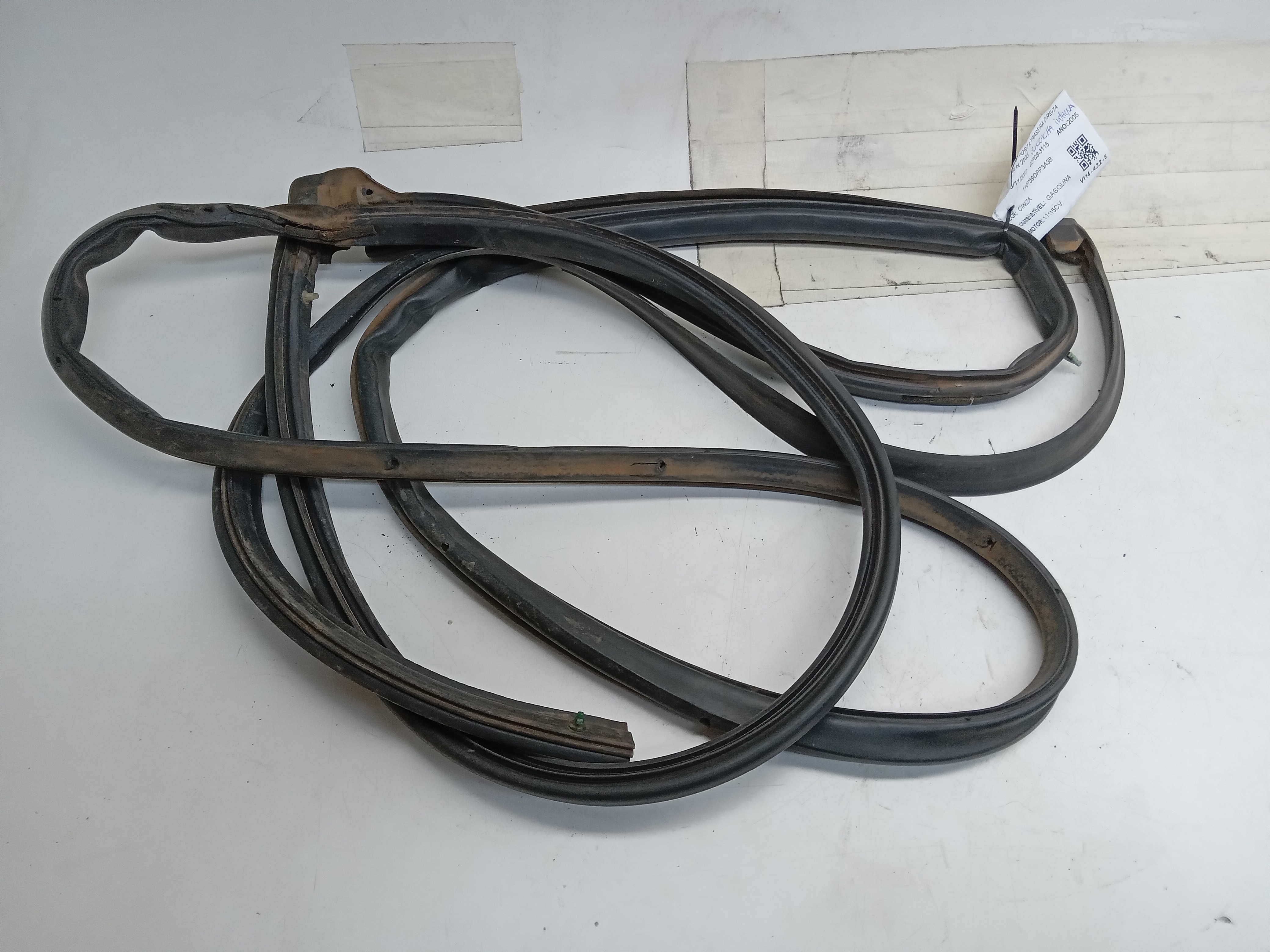 BORRACHA INTERNA PORTA TRASEIRA LD Honda Civic lx 2005 2