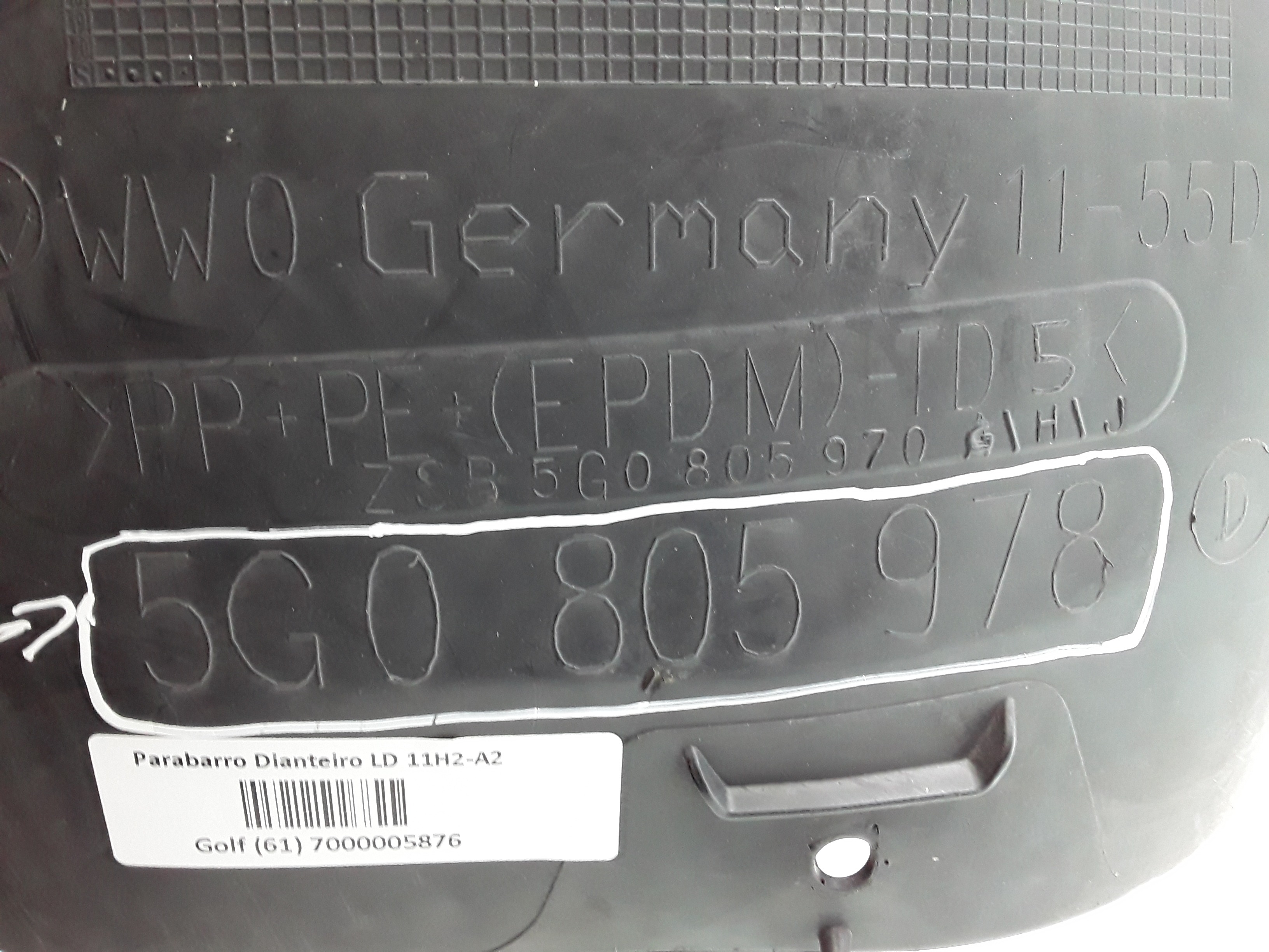 5g0805978 Parabarro Dianteiro Direito Vw Golf 2013 7